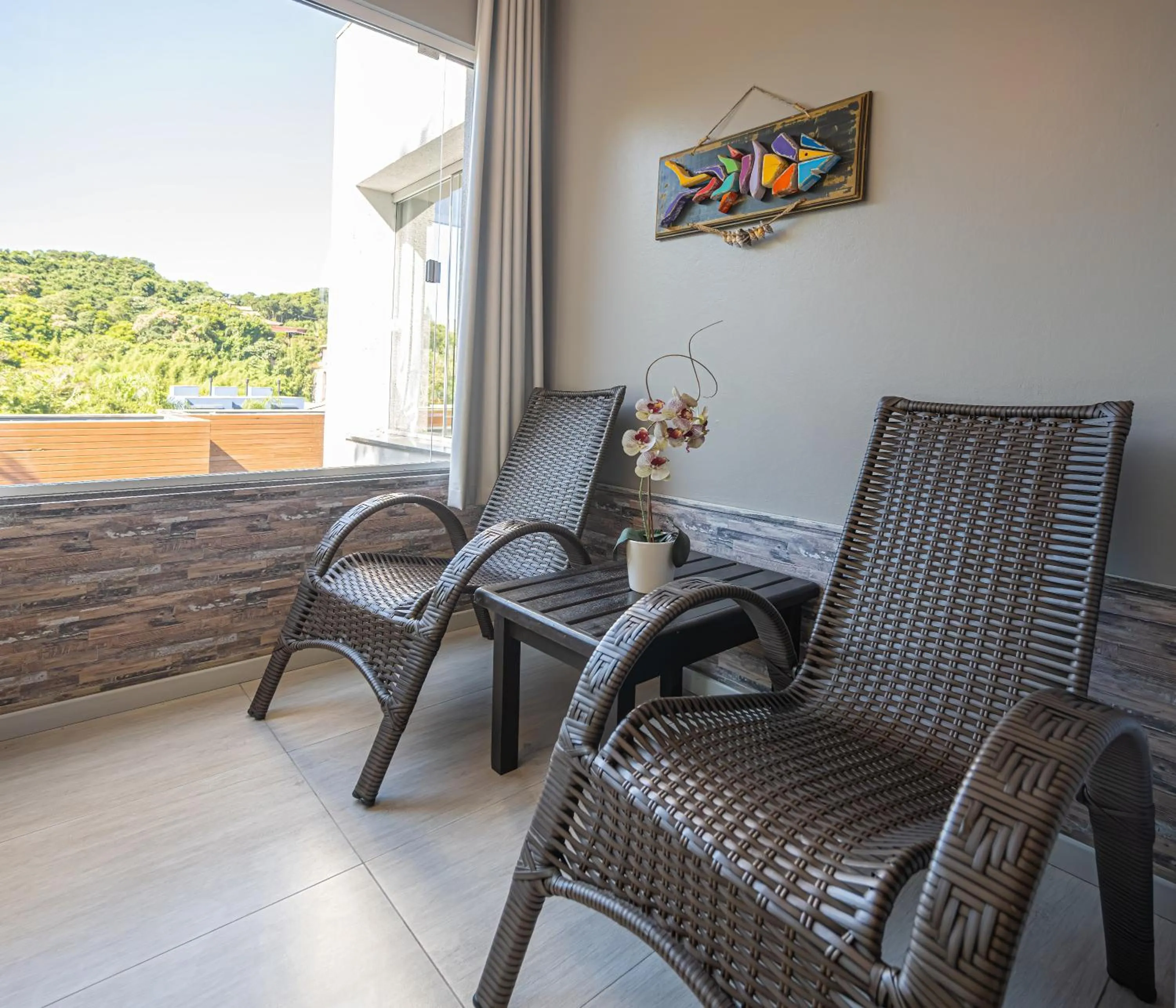 Seating area in Pousada Natribus Rosa