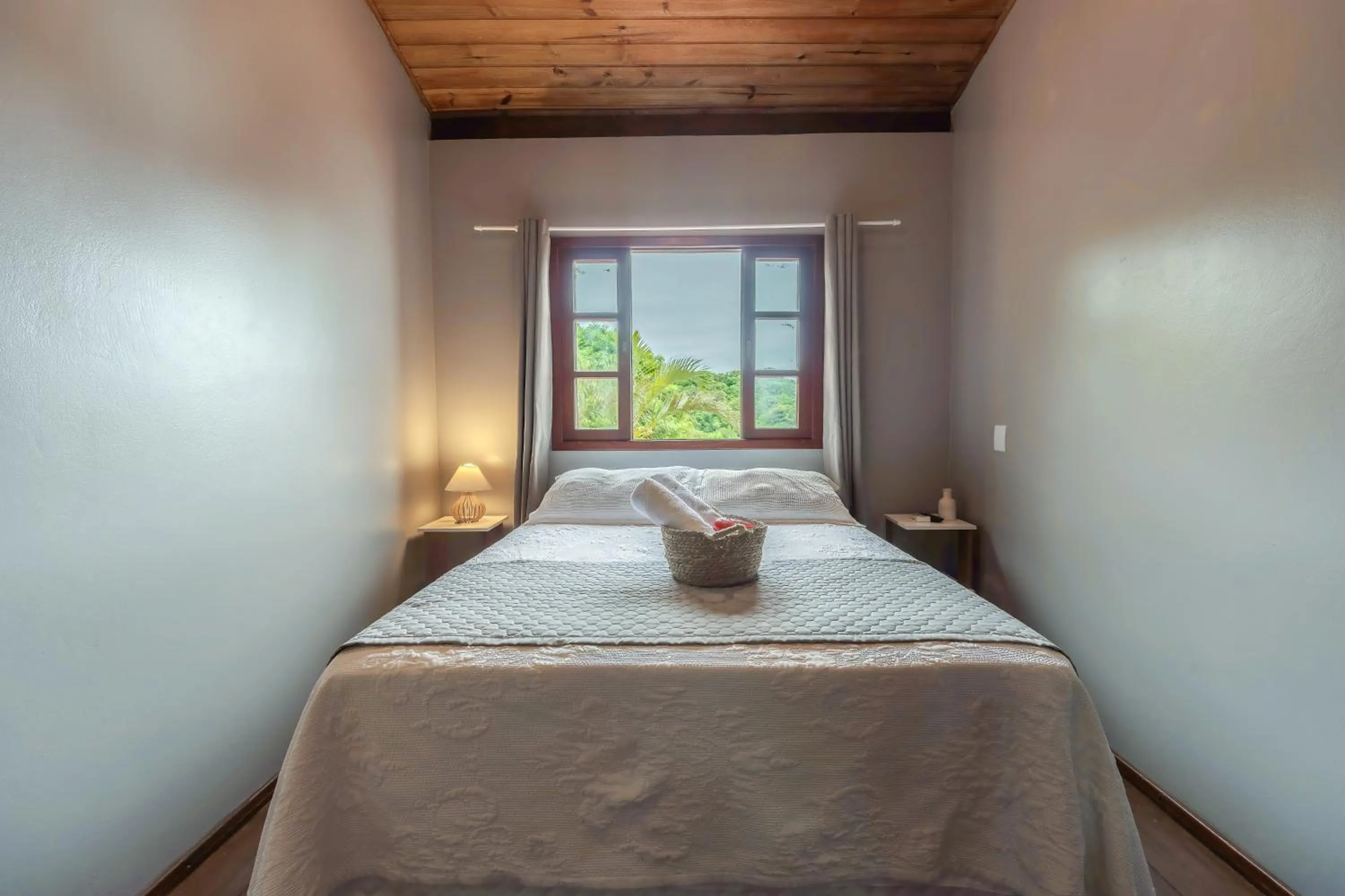 Bed in Pousada Natribus Rosa