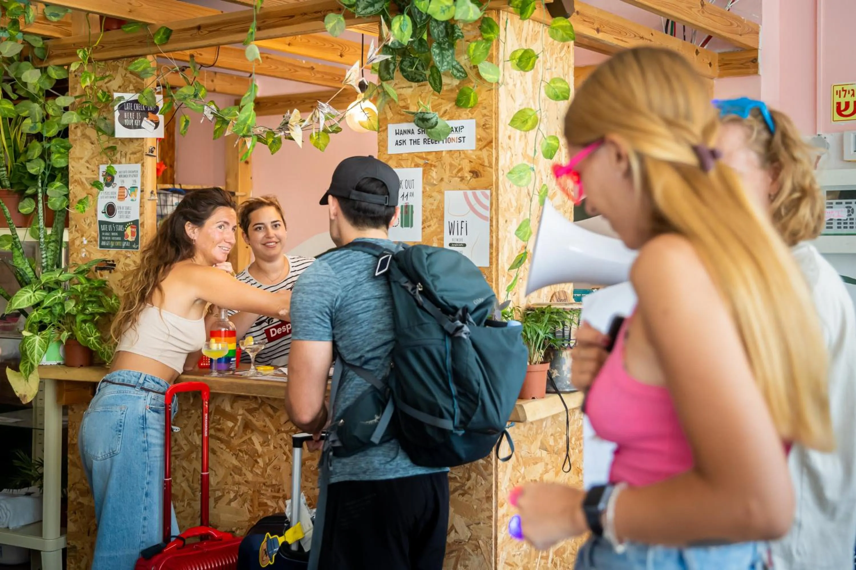 Lobby or reception in Jungle Jaffa Hostel Age 18 to 45