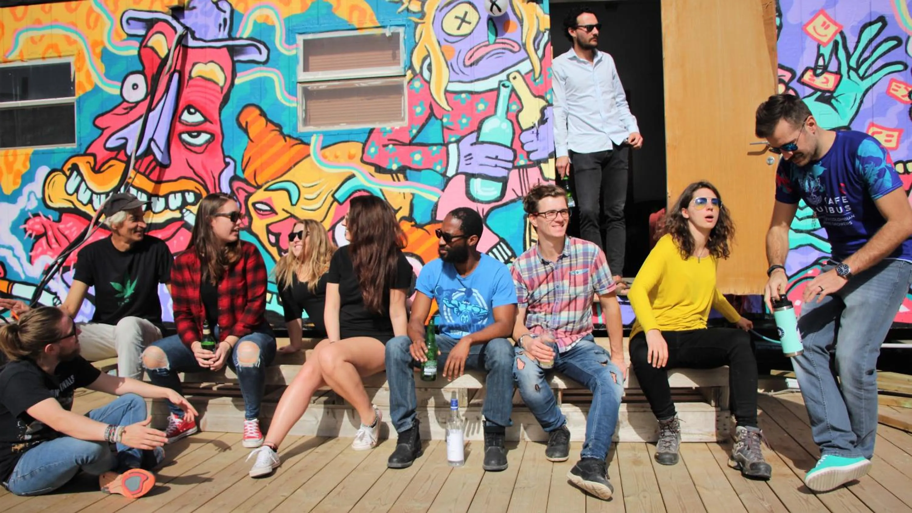 Day in Jungle Jaffa Hostel Age 18 to 45