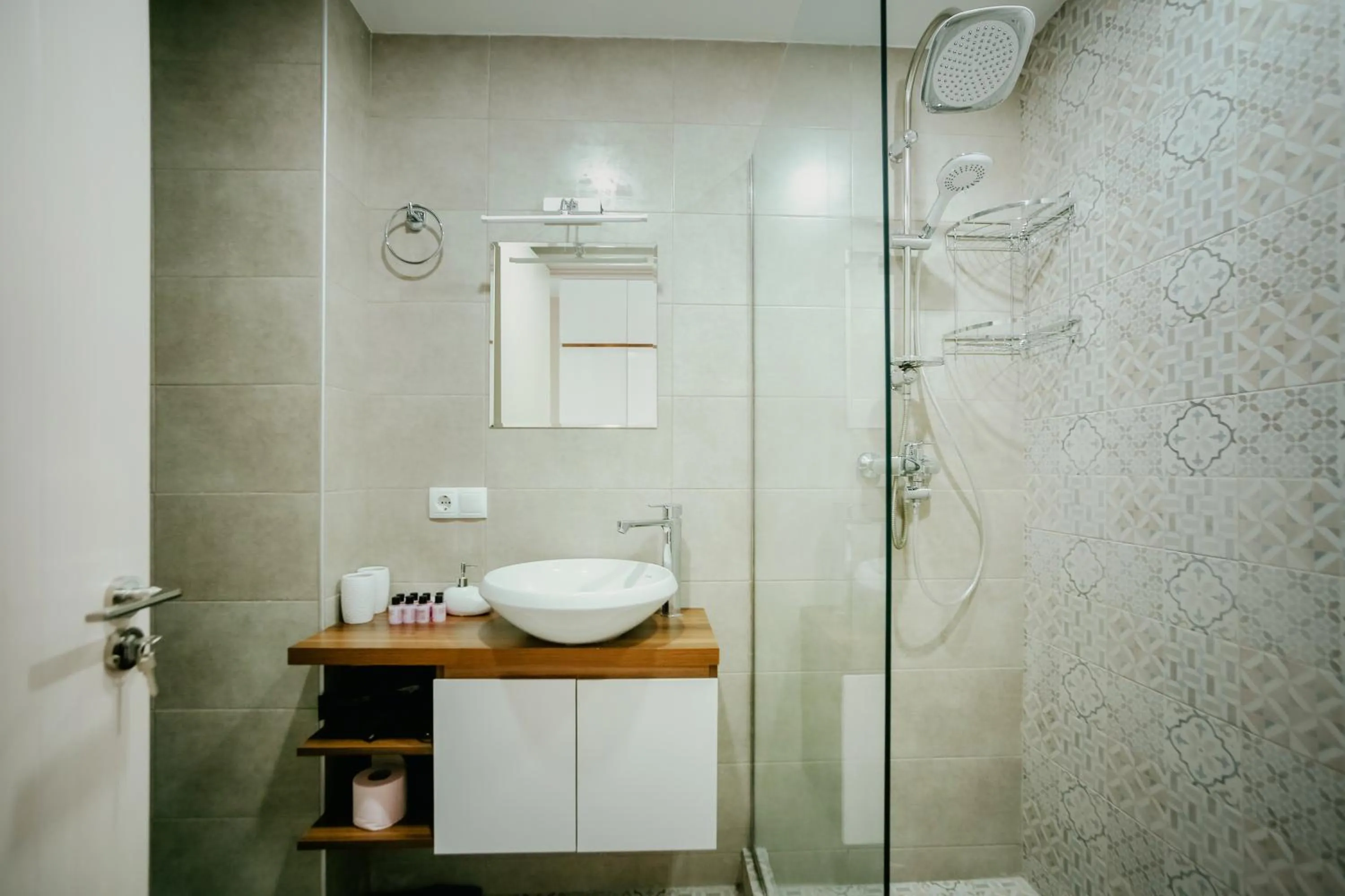 Shower in Maisako's New Gudauri Apartment