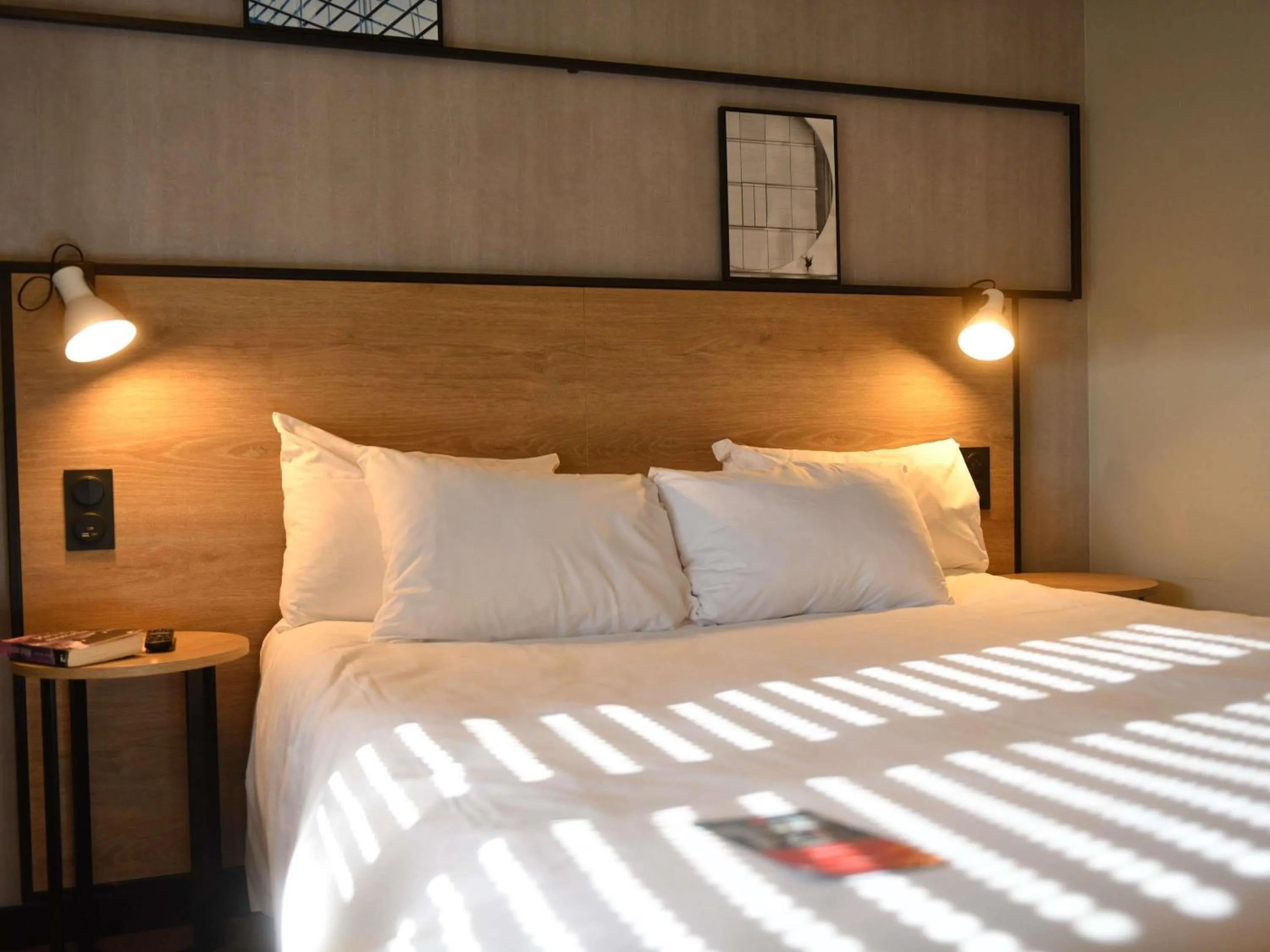 Bedroom, Bed in ibis Chateauroux