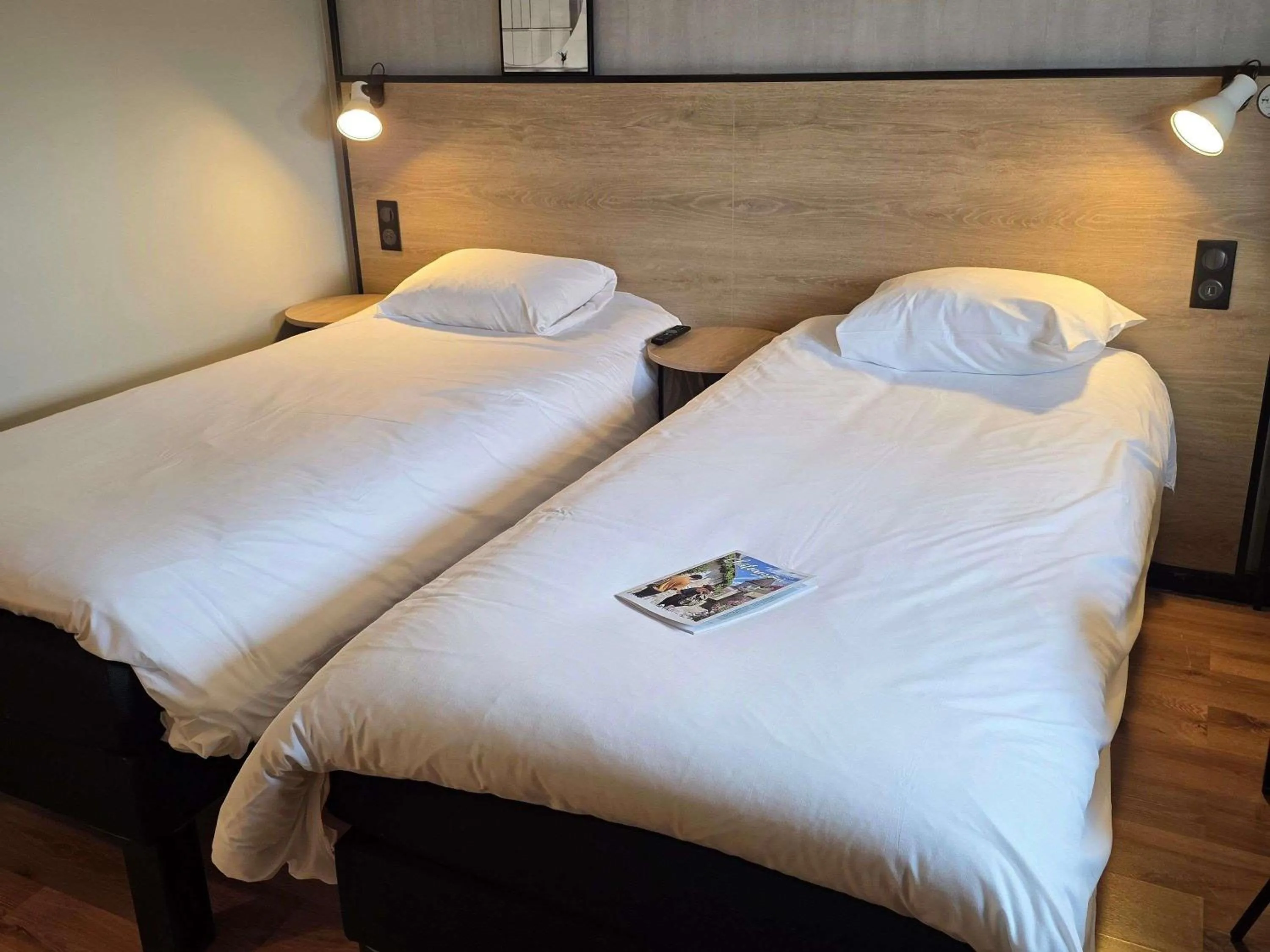 Bedroom, Bed in ibis Chateauroux