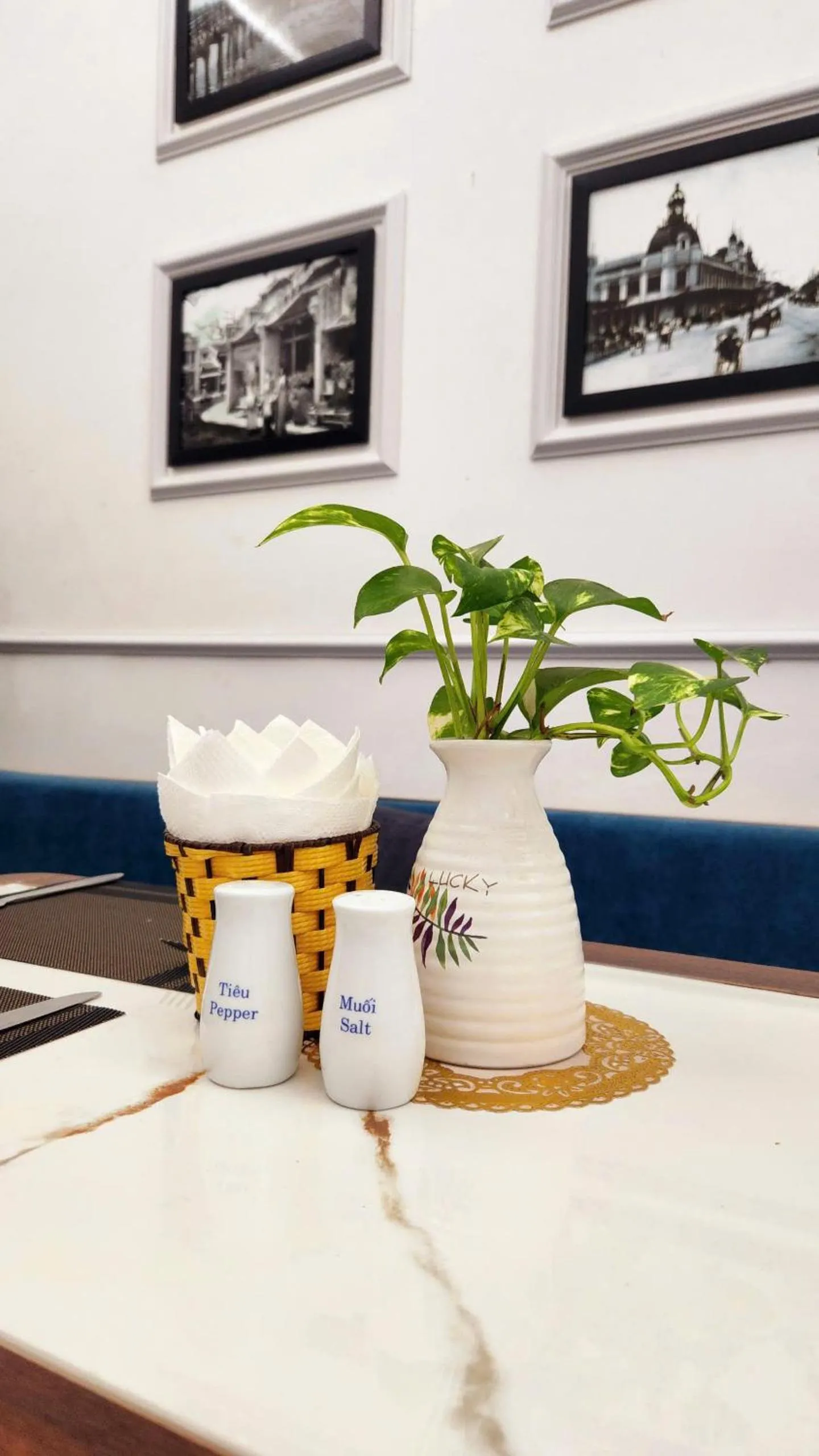 Decorative detail in The Ambery Hanoi Boutique Hotel & Travel