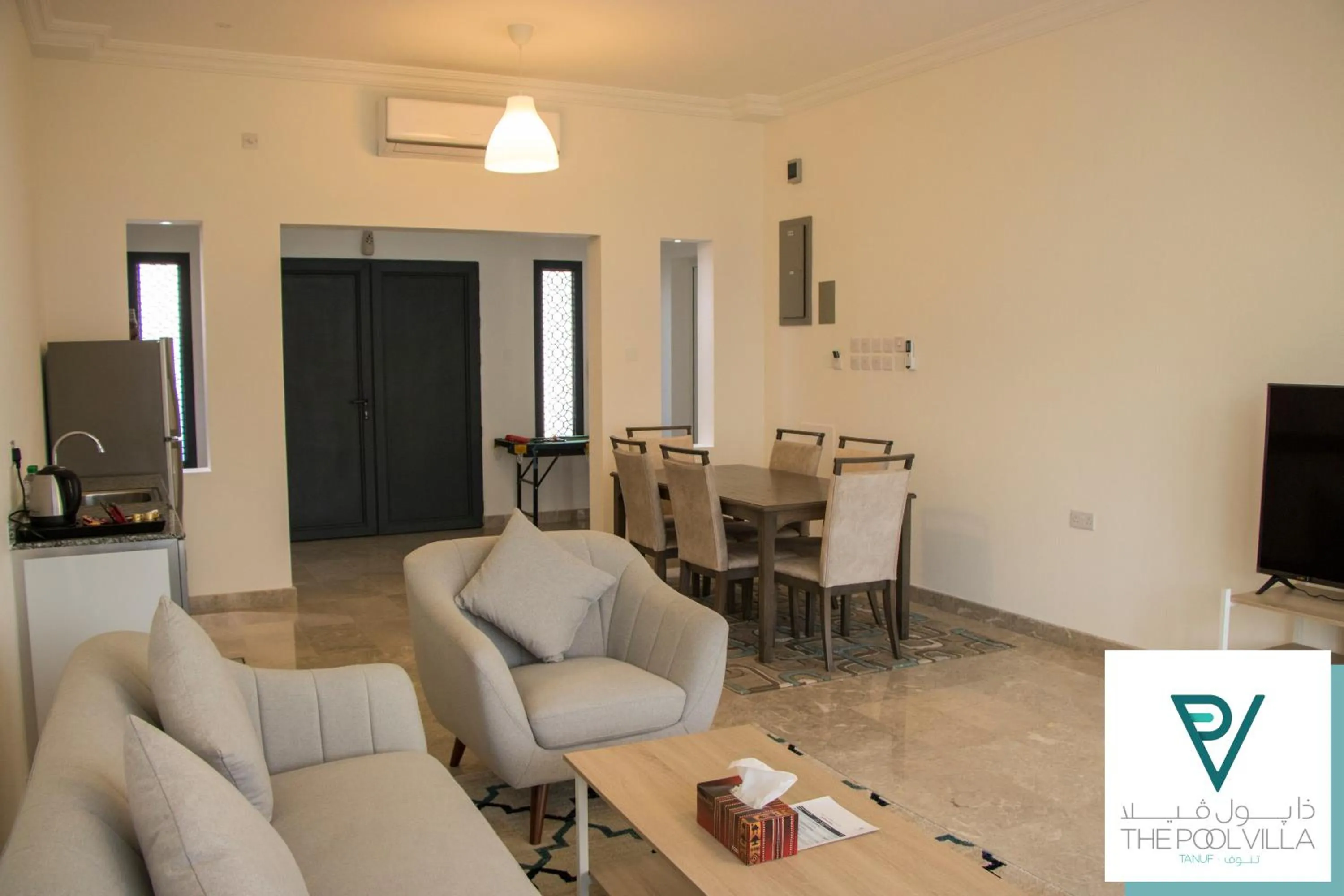 Living room in THE POOL VILLA - TANUF