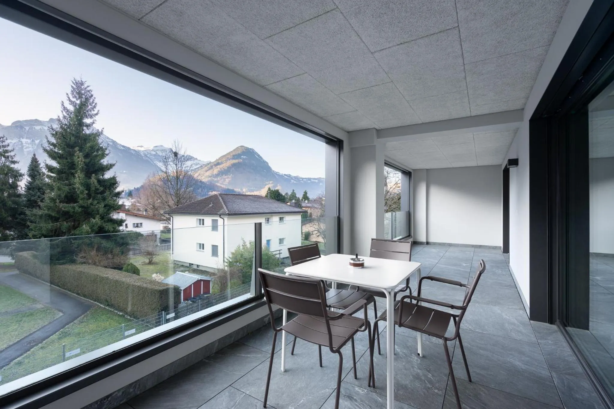 Balcony/Terrace in Swiss Hotel Apartments - Interlaken