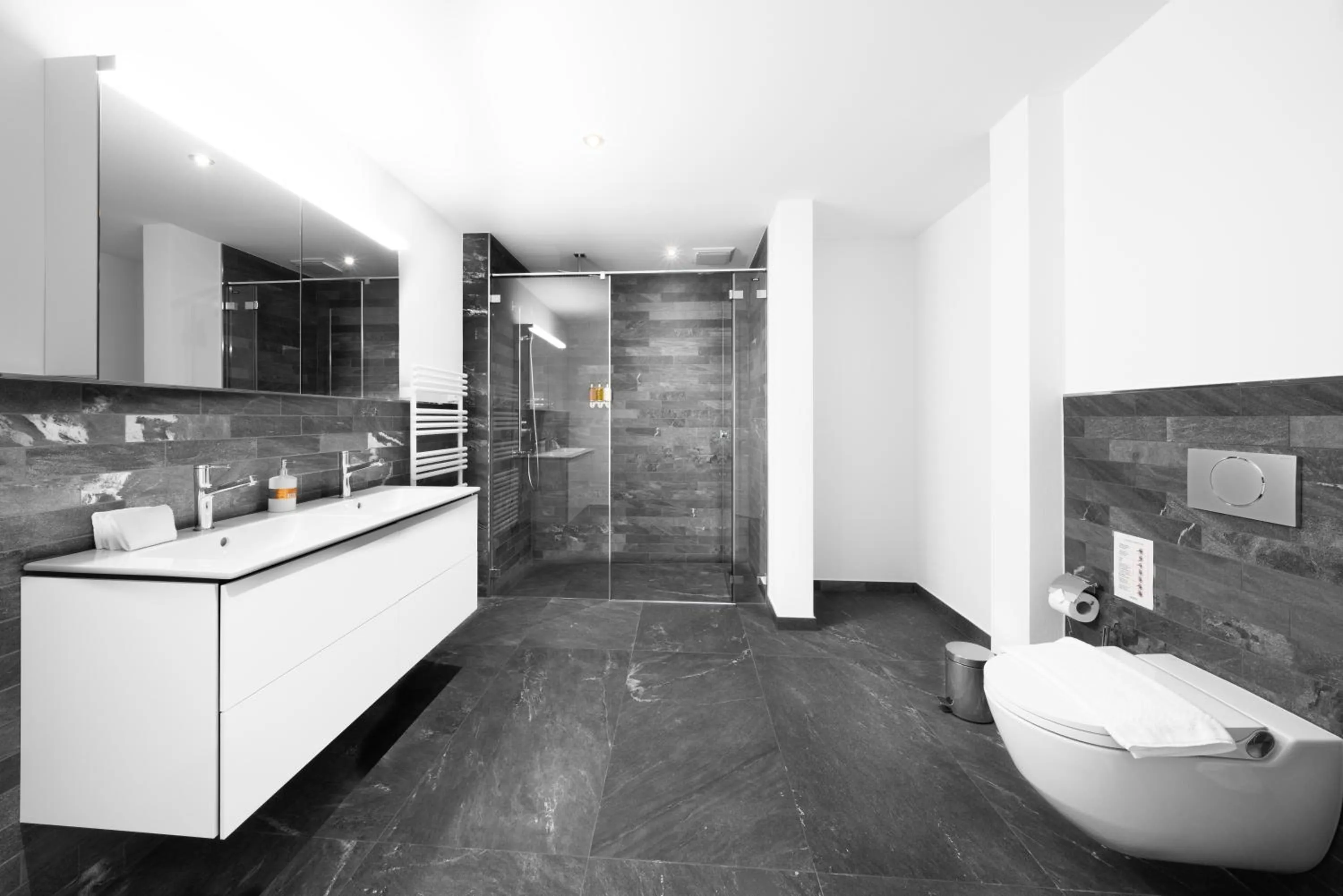 Shower in Swiss Hotel Apartments - Interlaken