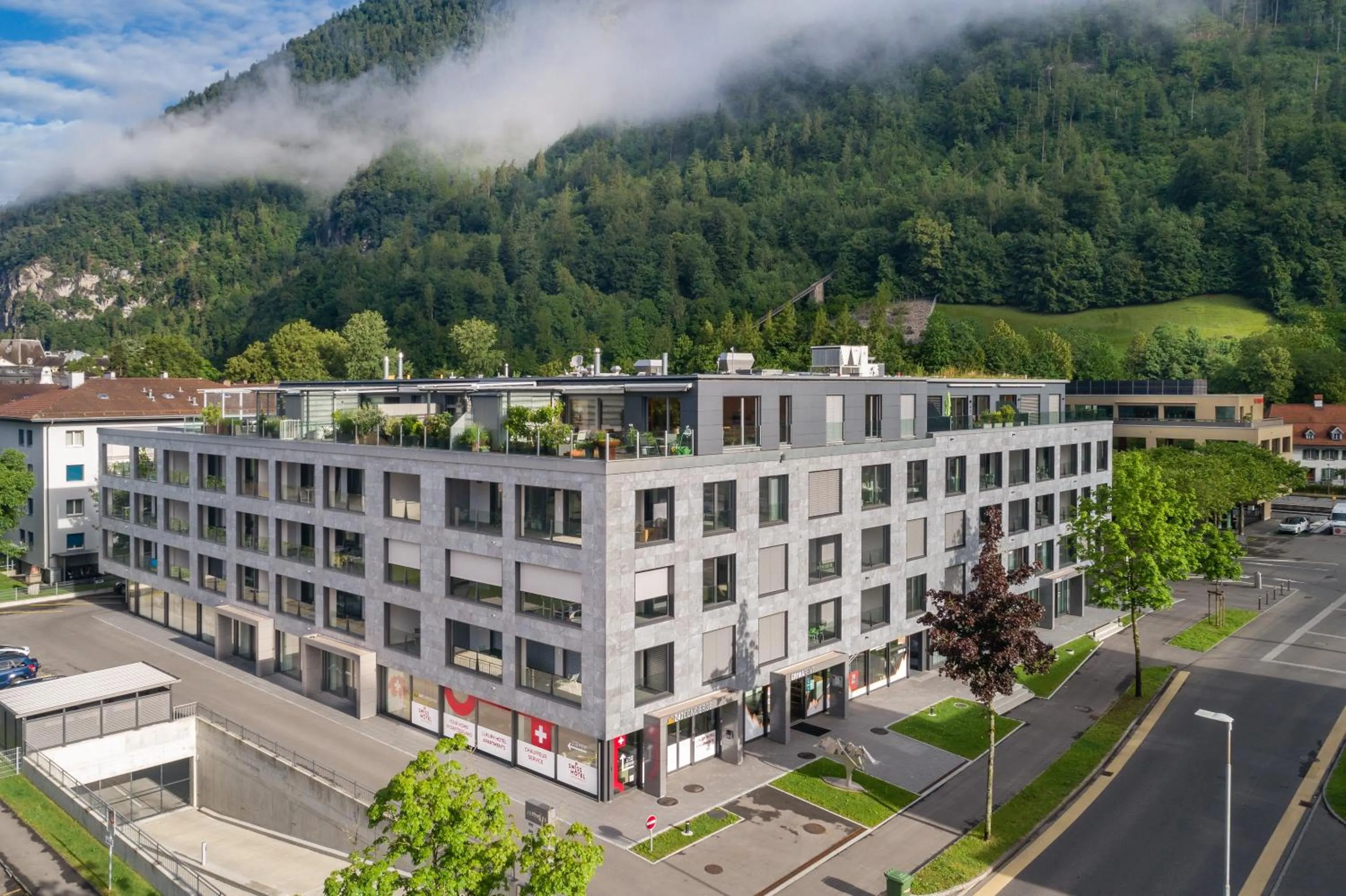 Property building in Swiss Hotel Apartments - Interlaken