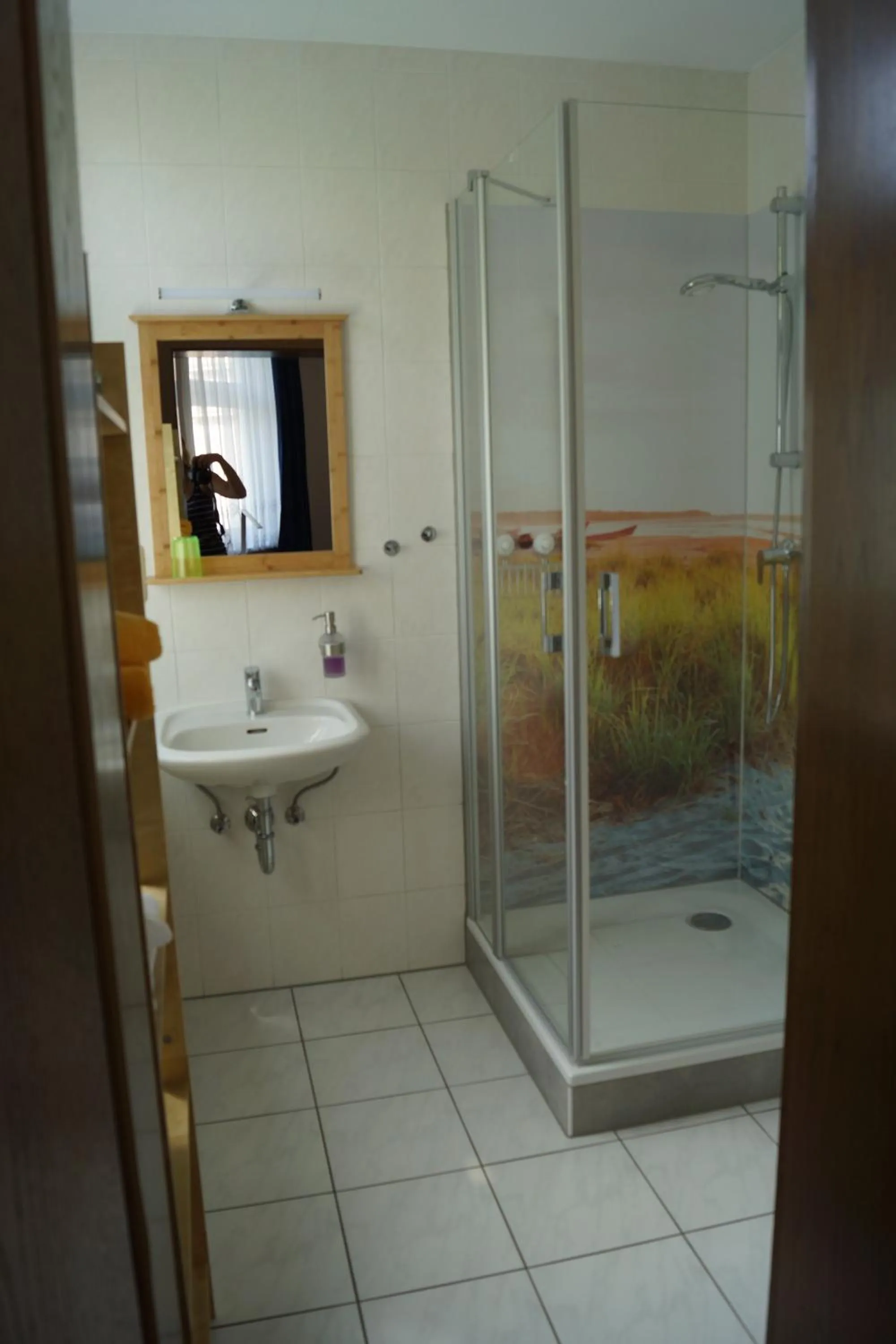 Bathroom in Pension Triebischtal