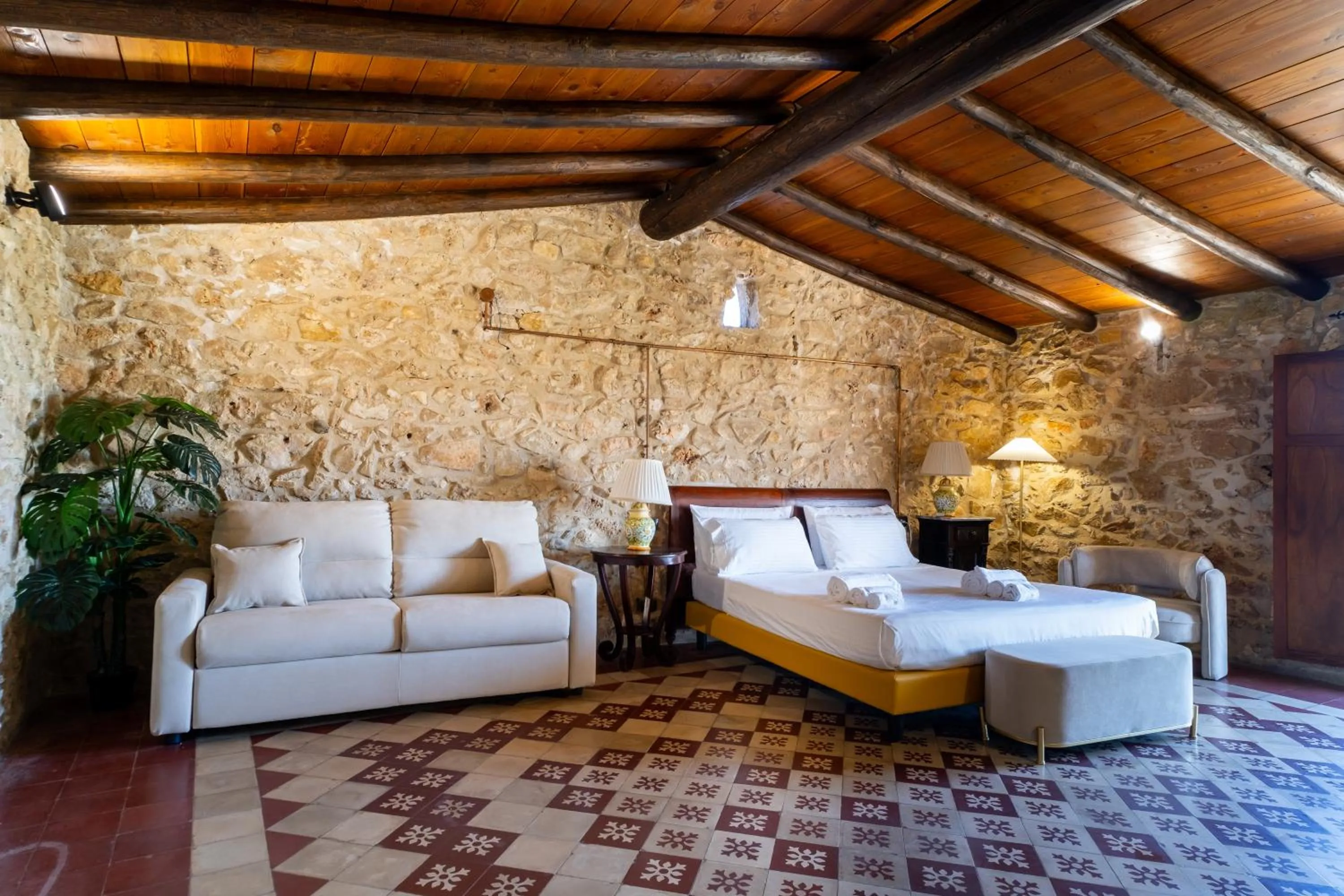 Living room in Villa Vittoria Hotel