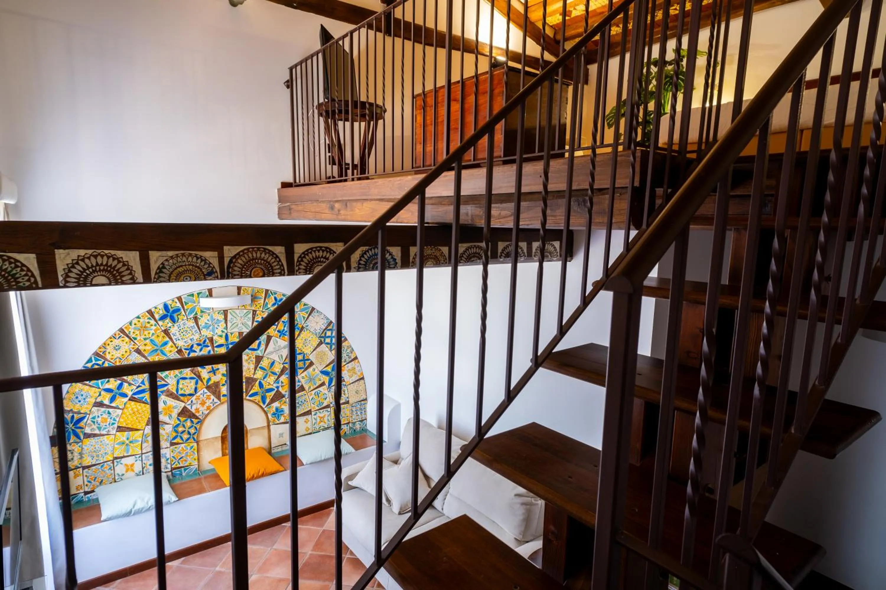 Bed in Villa Vittoria Hotel