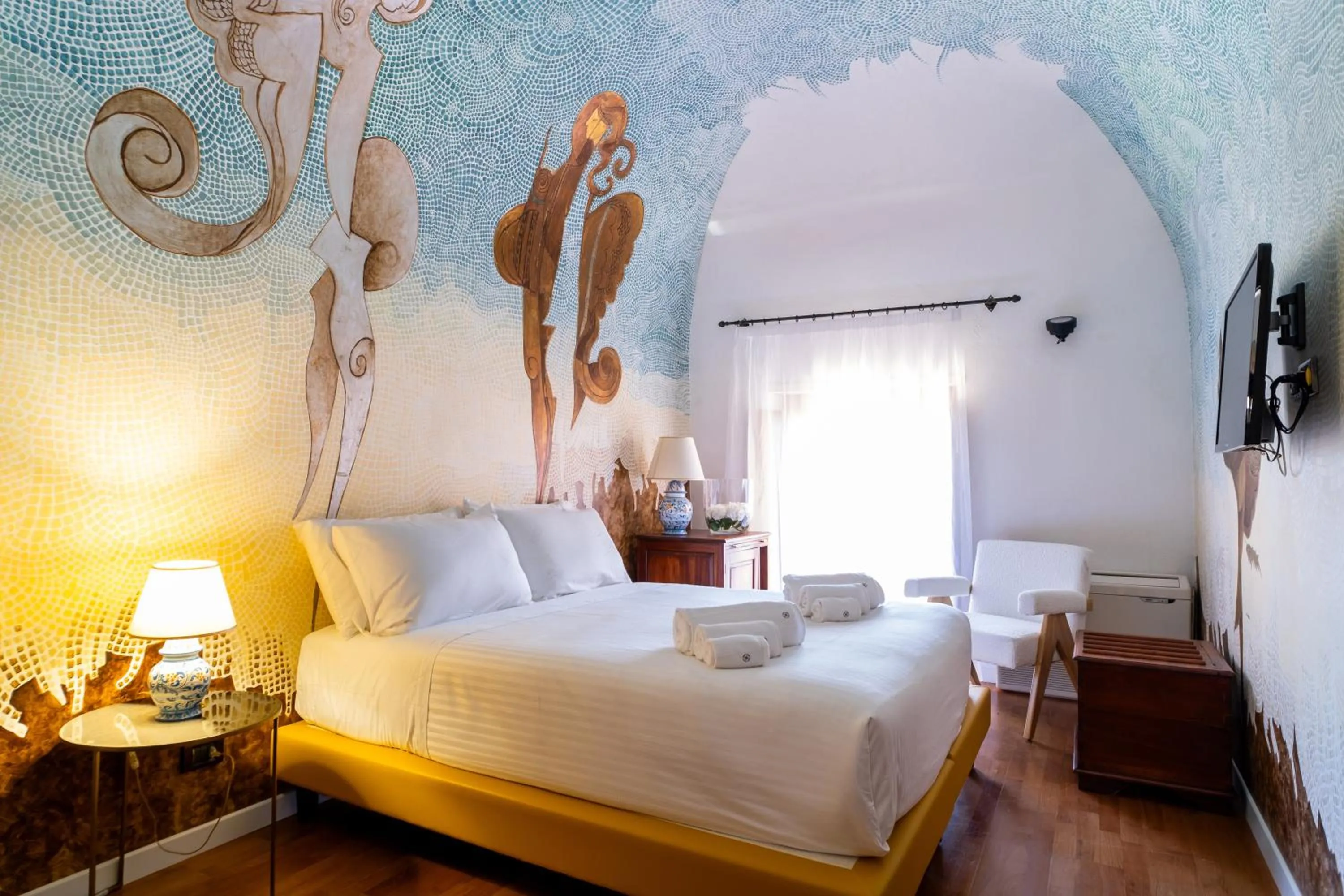 Photo of the whole room, Bed in Villa Vittoria Hotel
