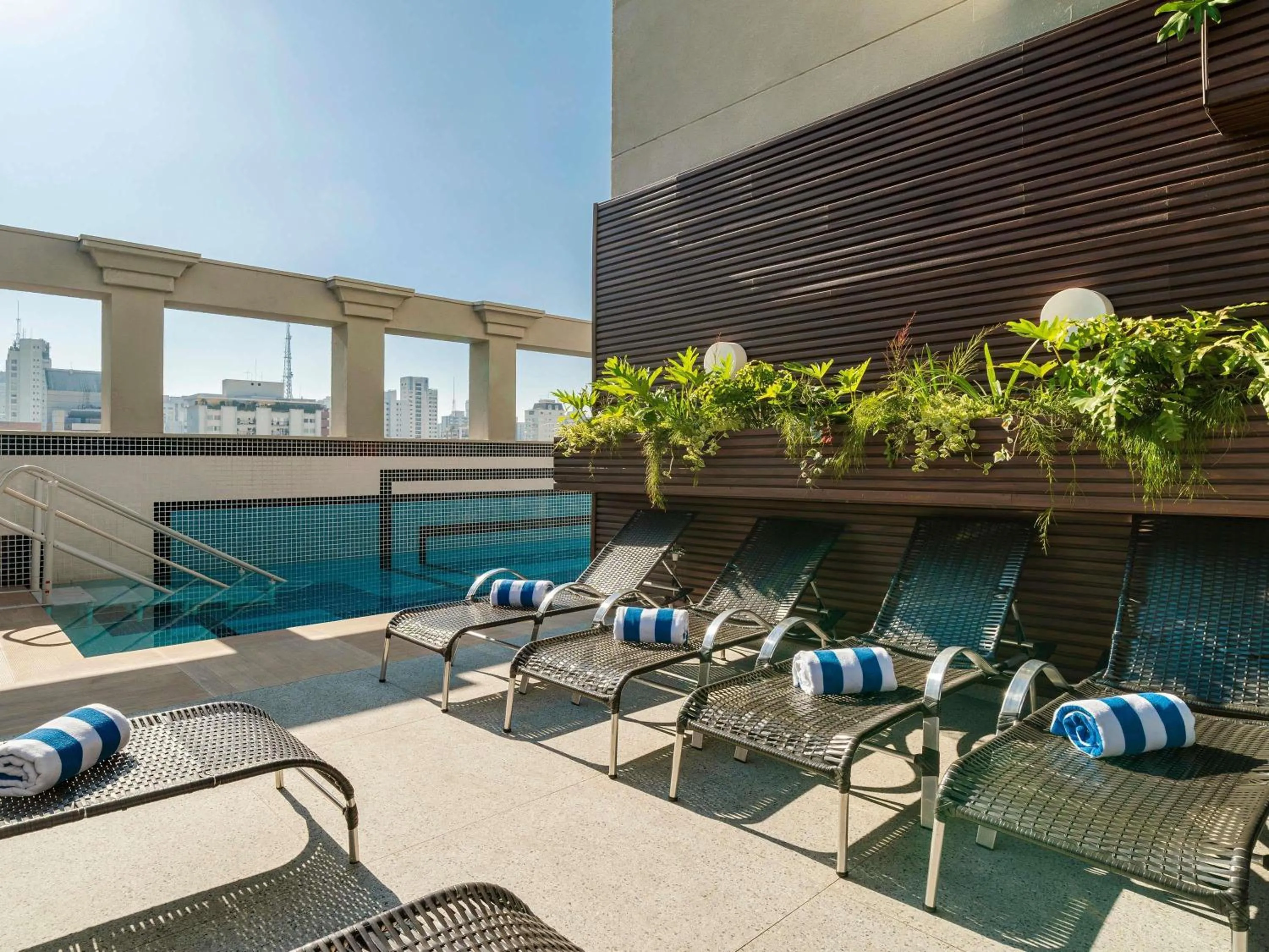 Pool view in Novotel SP Jardins