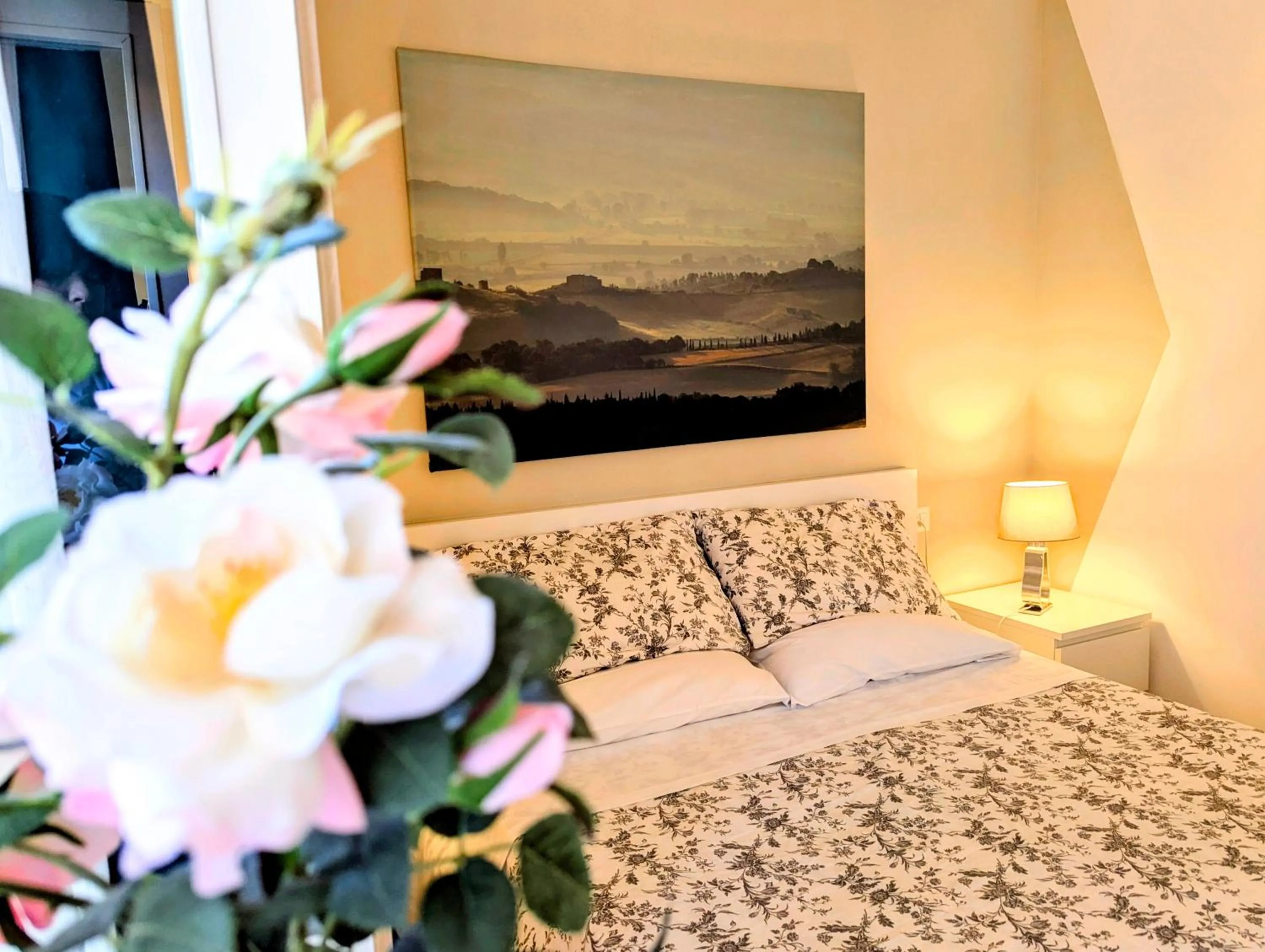 Bed in La Locanda Dell'Arte-Museo