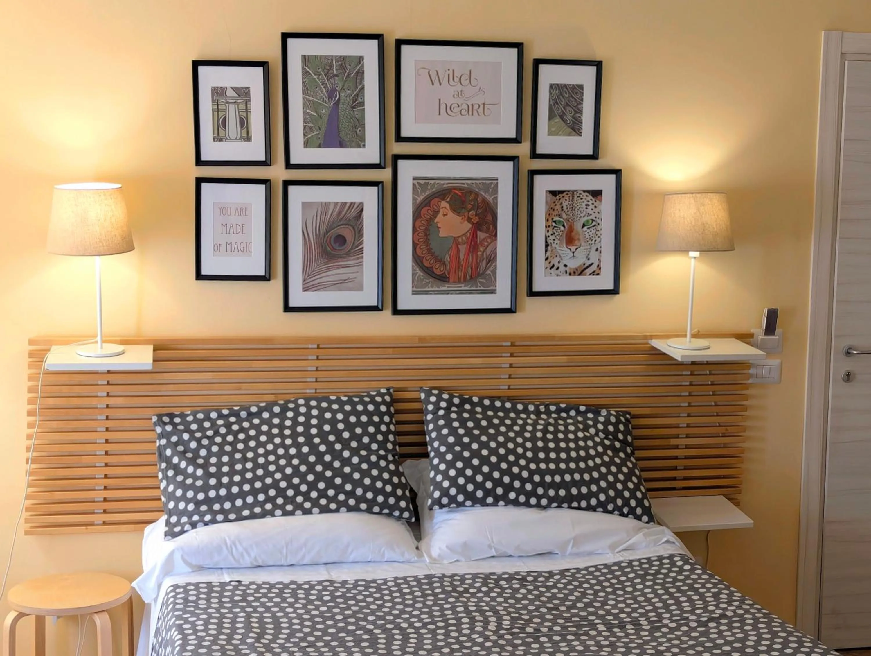 Bed in La Locanda Dell'Arte-Museo