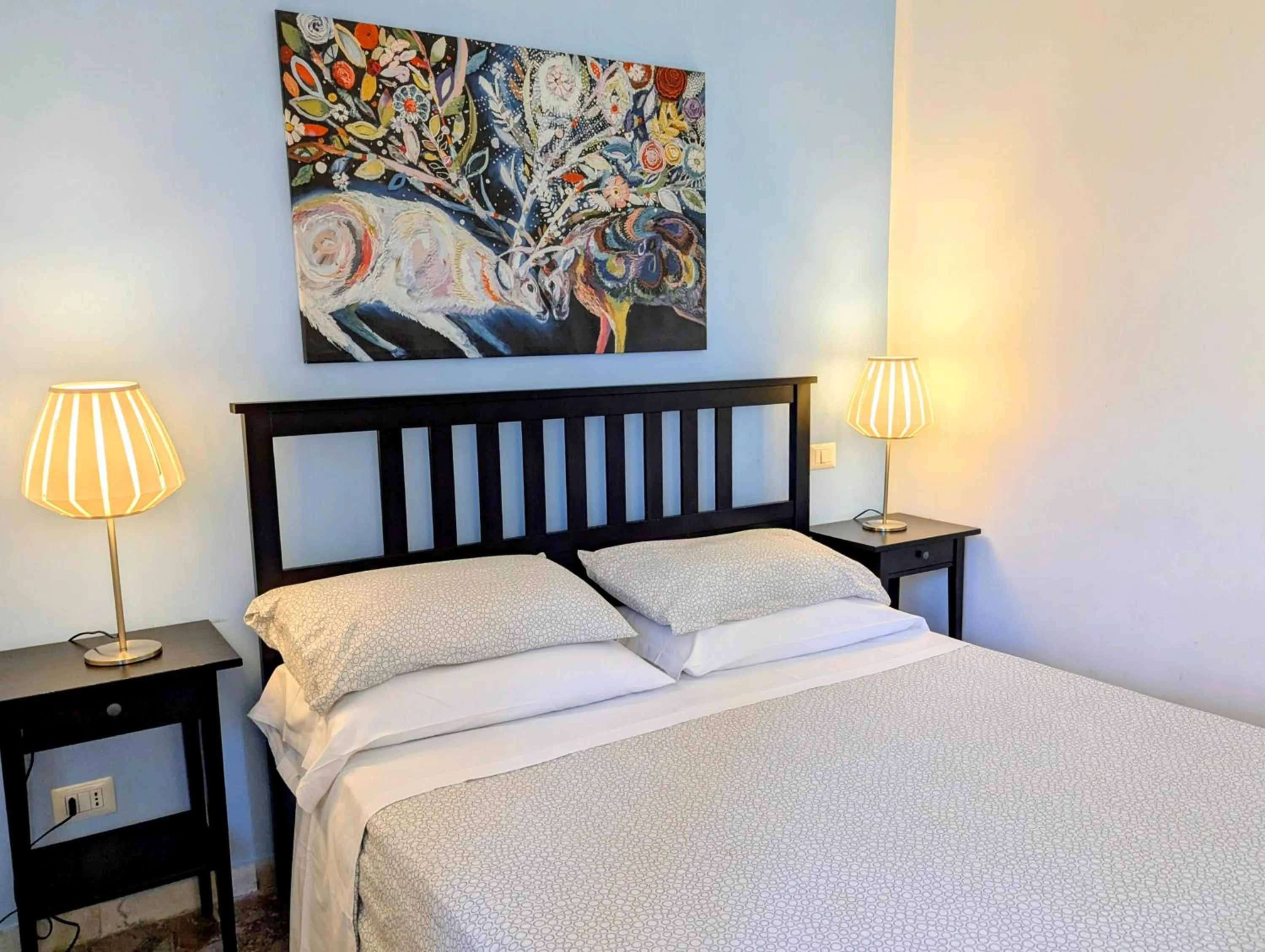 Bed in La Locanda Dell'Arte-Museo