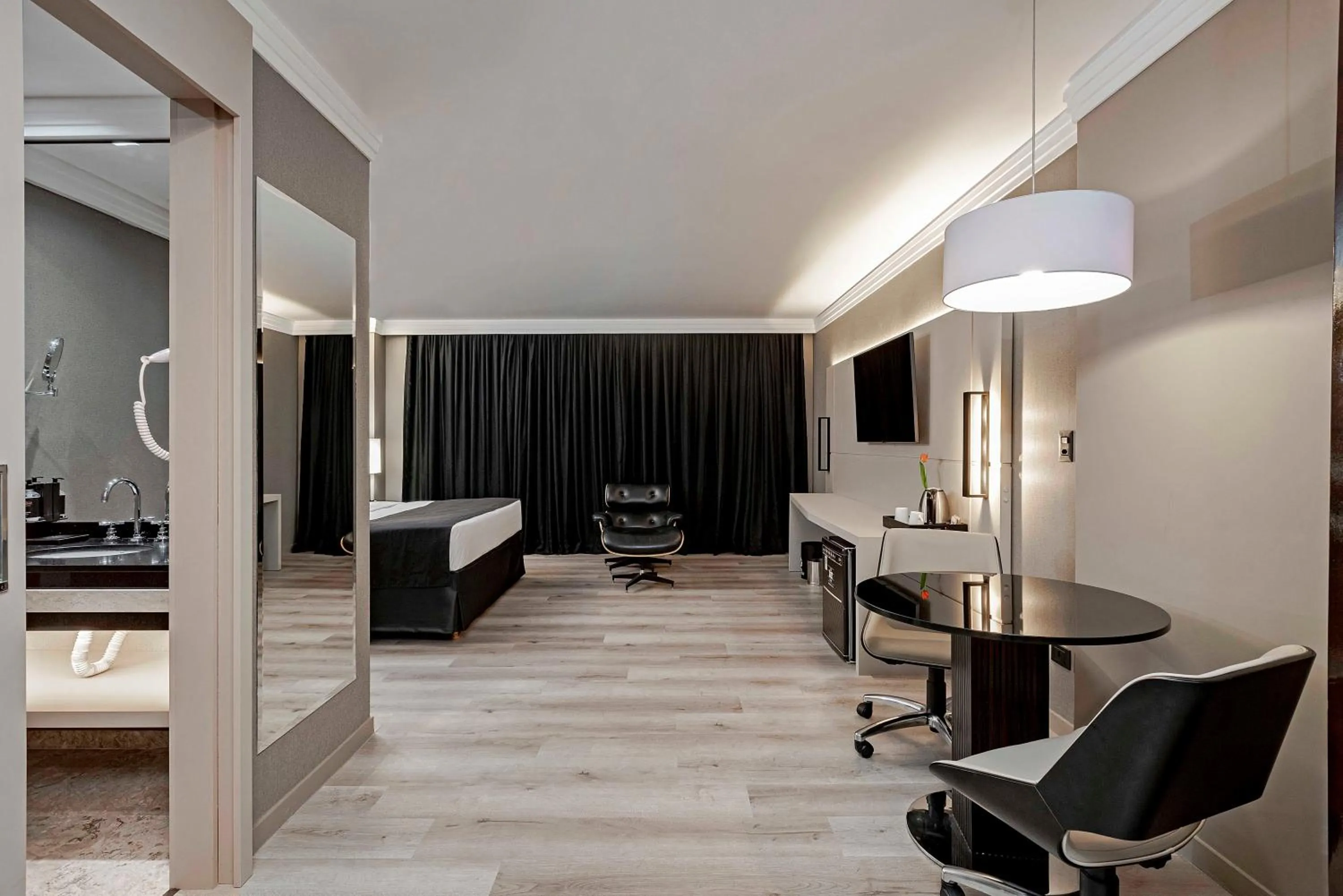 Bedroom, Bed in Full Jazz by Slaviero Hotéis