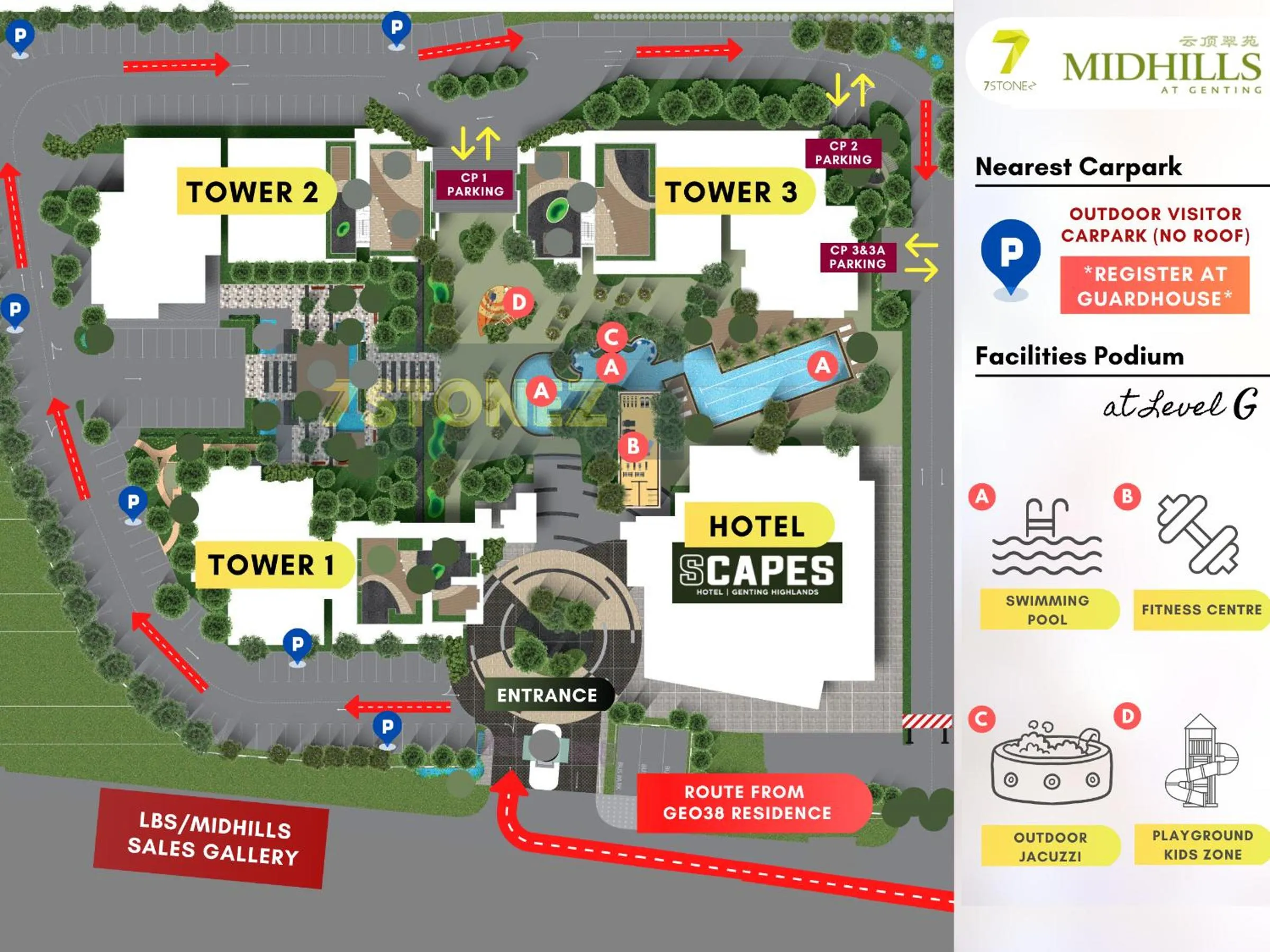Floor plan in 7Stonez Residences Midhills Genting Highlands