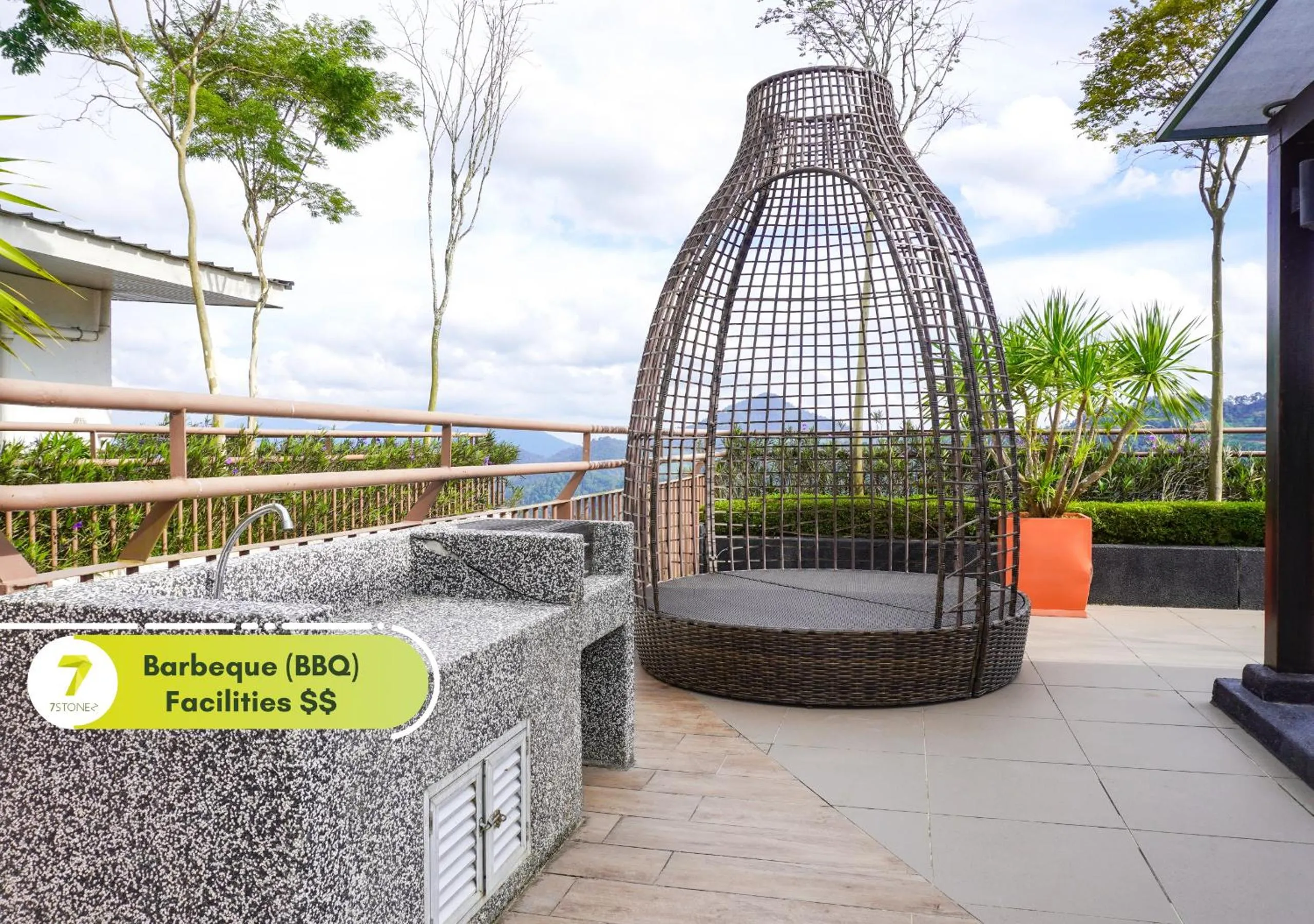 BBQ facilities in 7Stonez Residences Midhills Genting Highlands