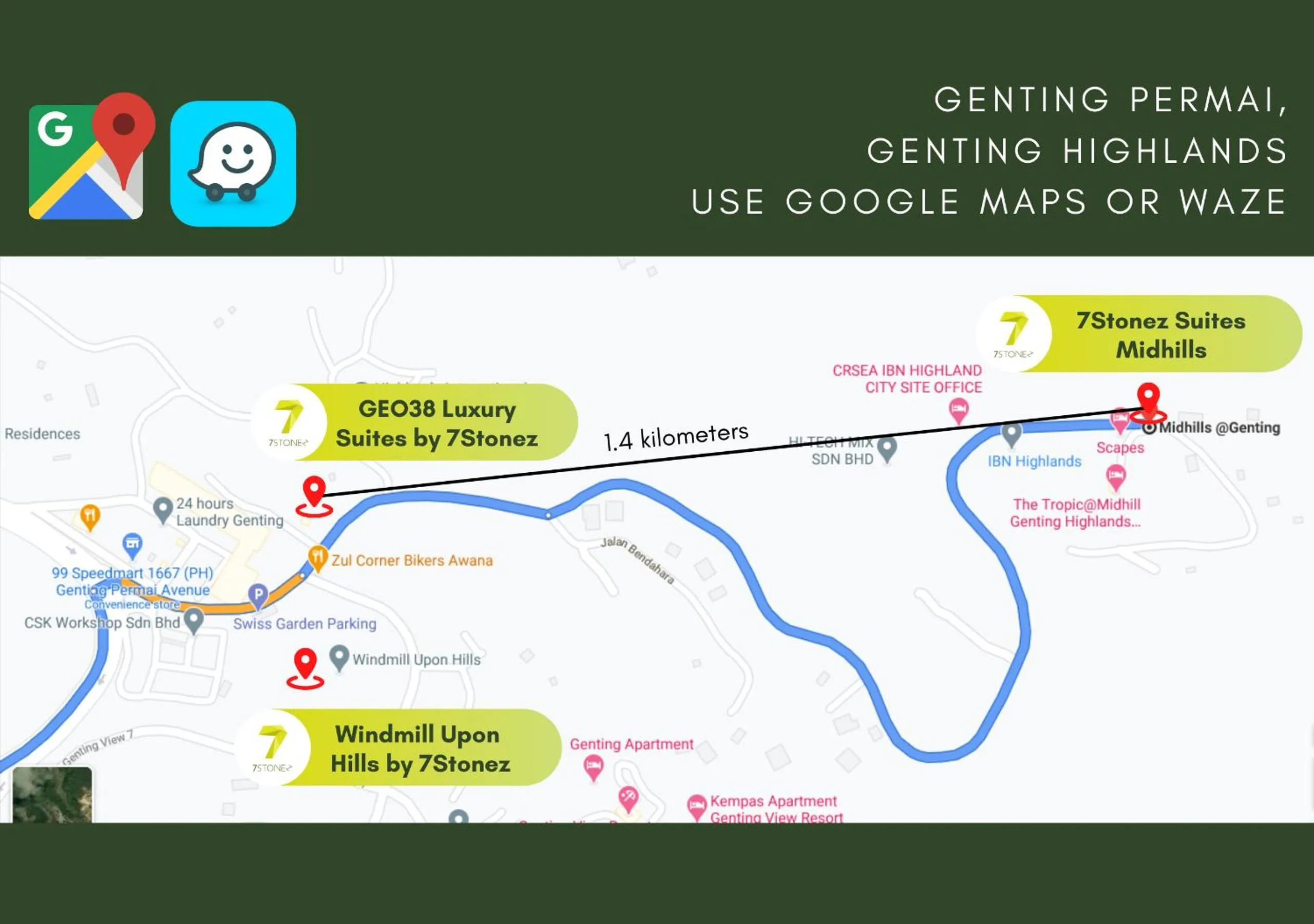 Floor plan in 7Stonez Residences Midhills Genting Highlands