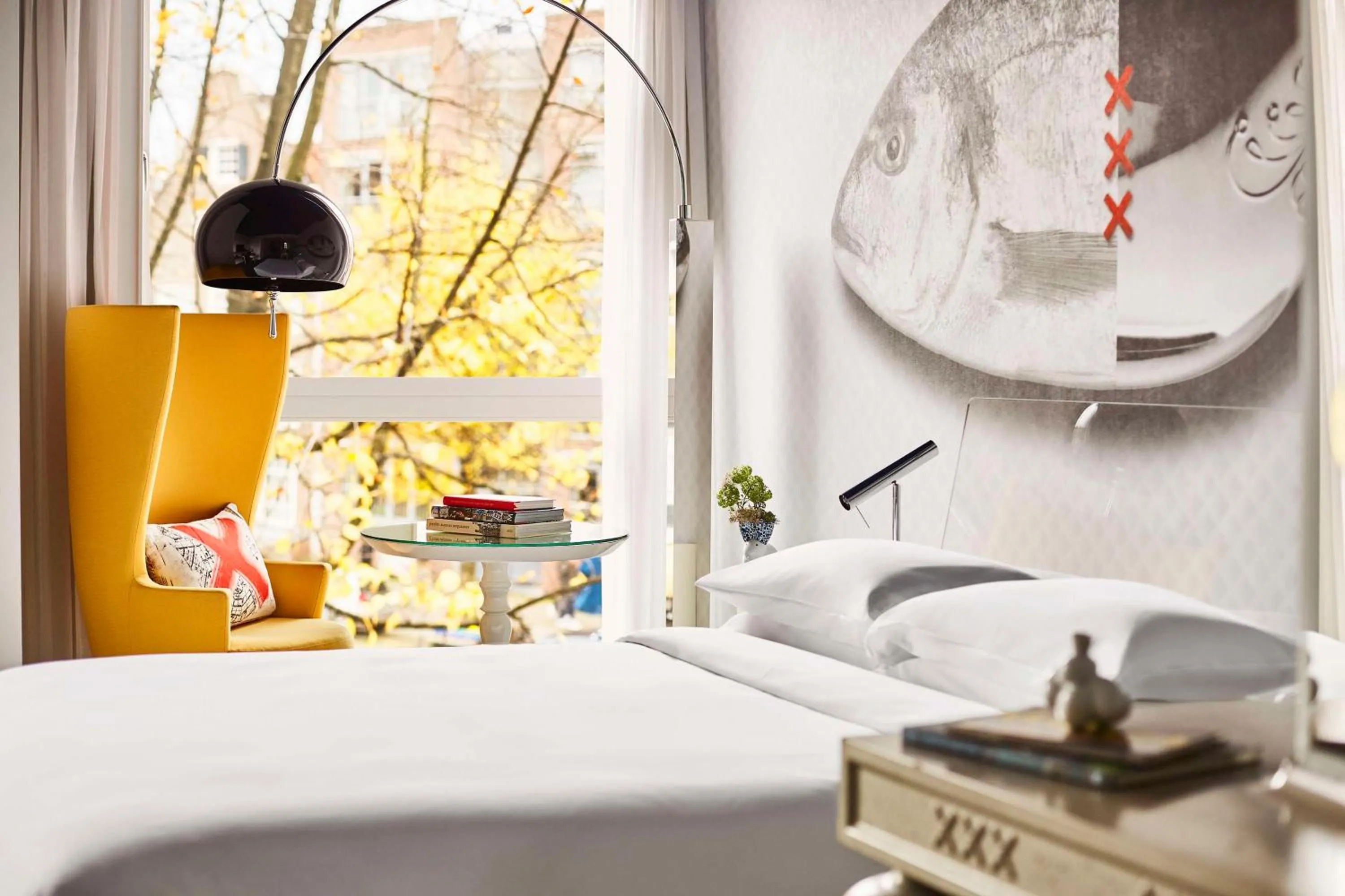 Bedroom, Bed in Andaz Amsterdam, Prinsengracht, By Hyatt