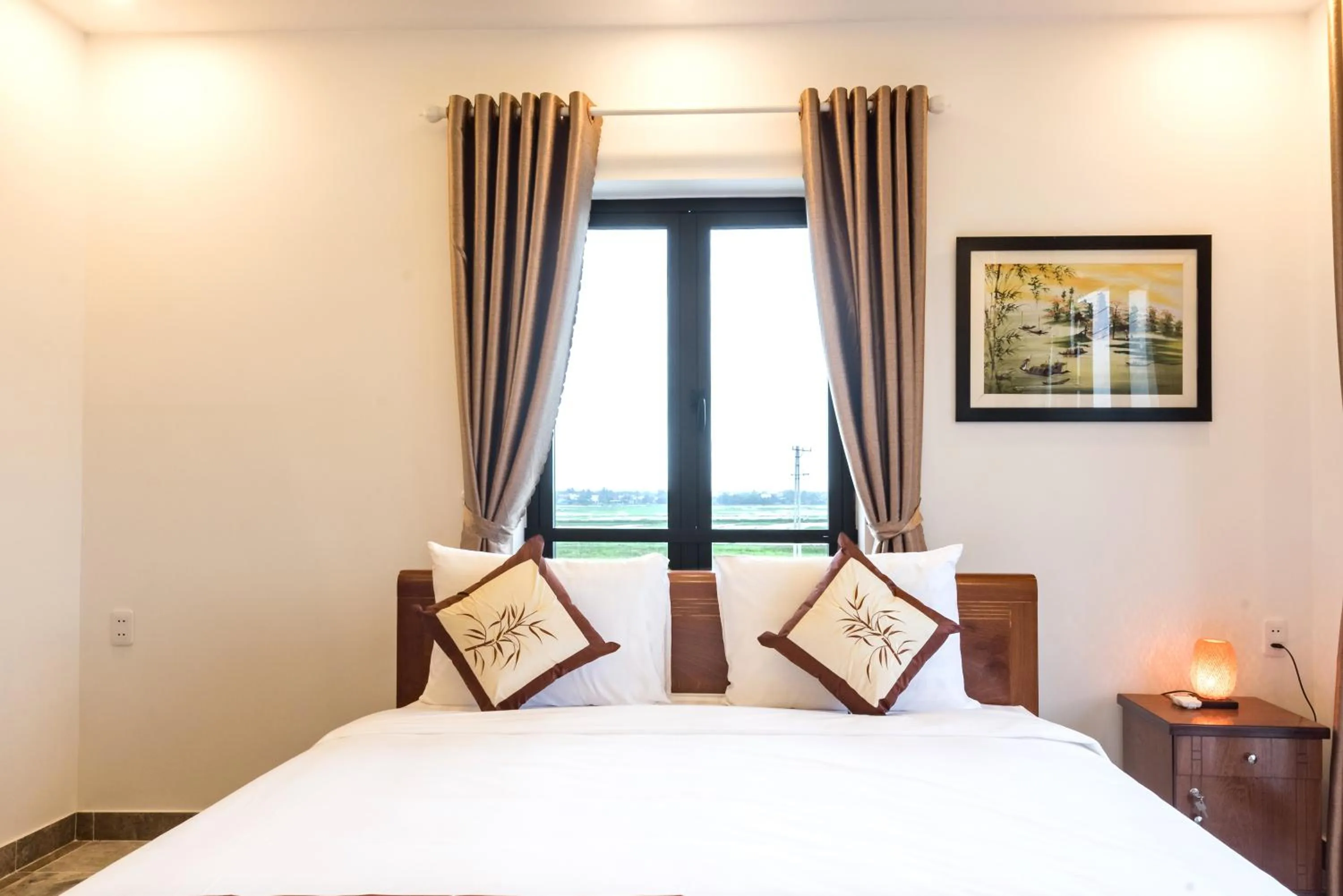 Natural landscape, Bed in Rice River Villa - Hoi An