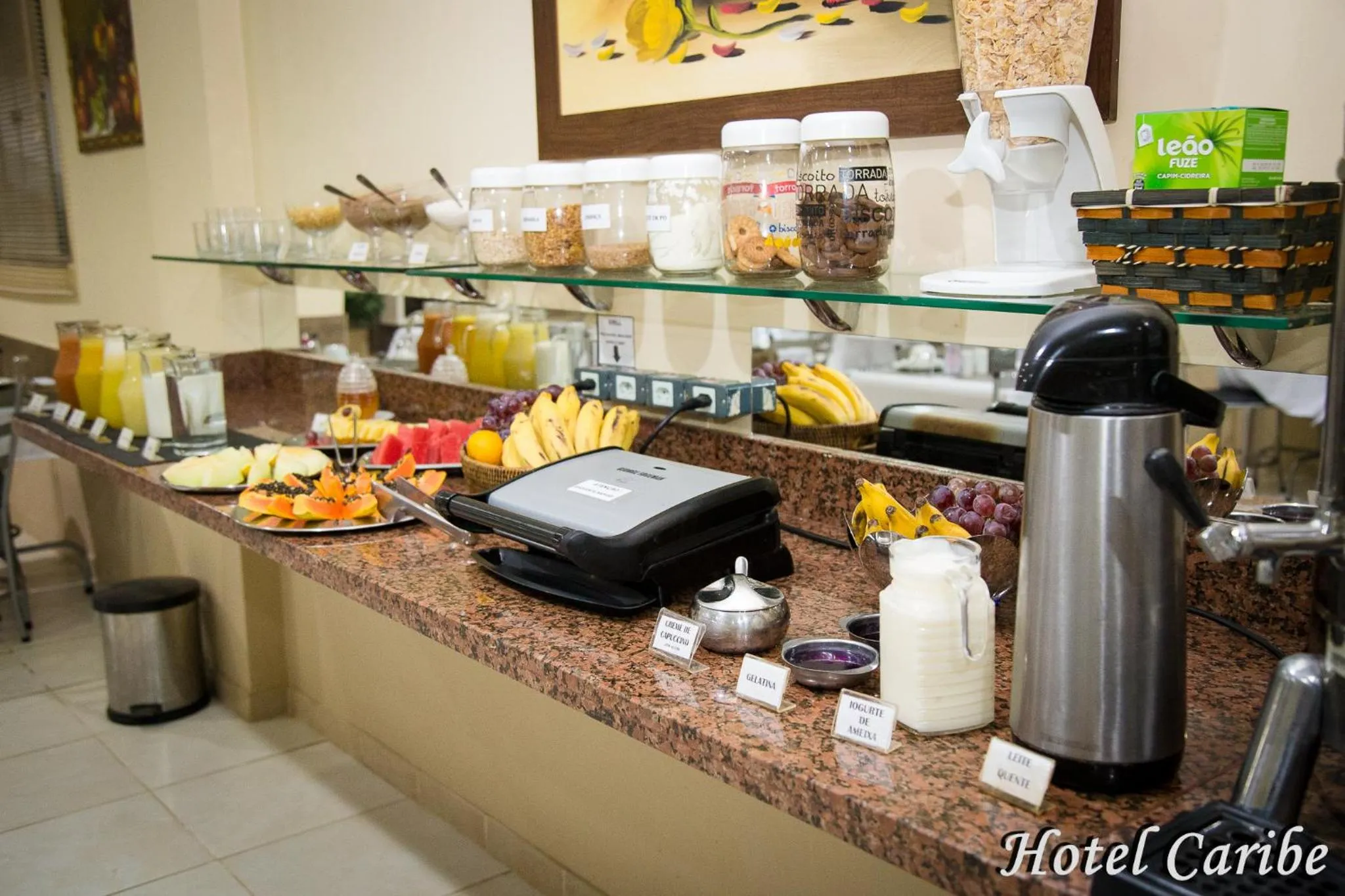 Food and drinks in Hotel Caribe