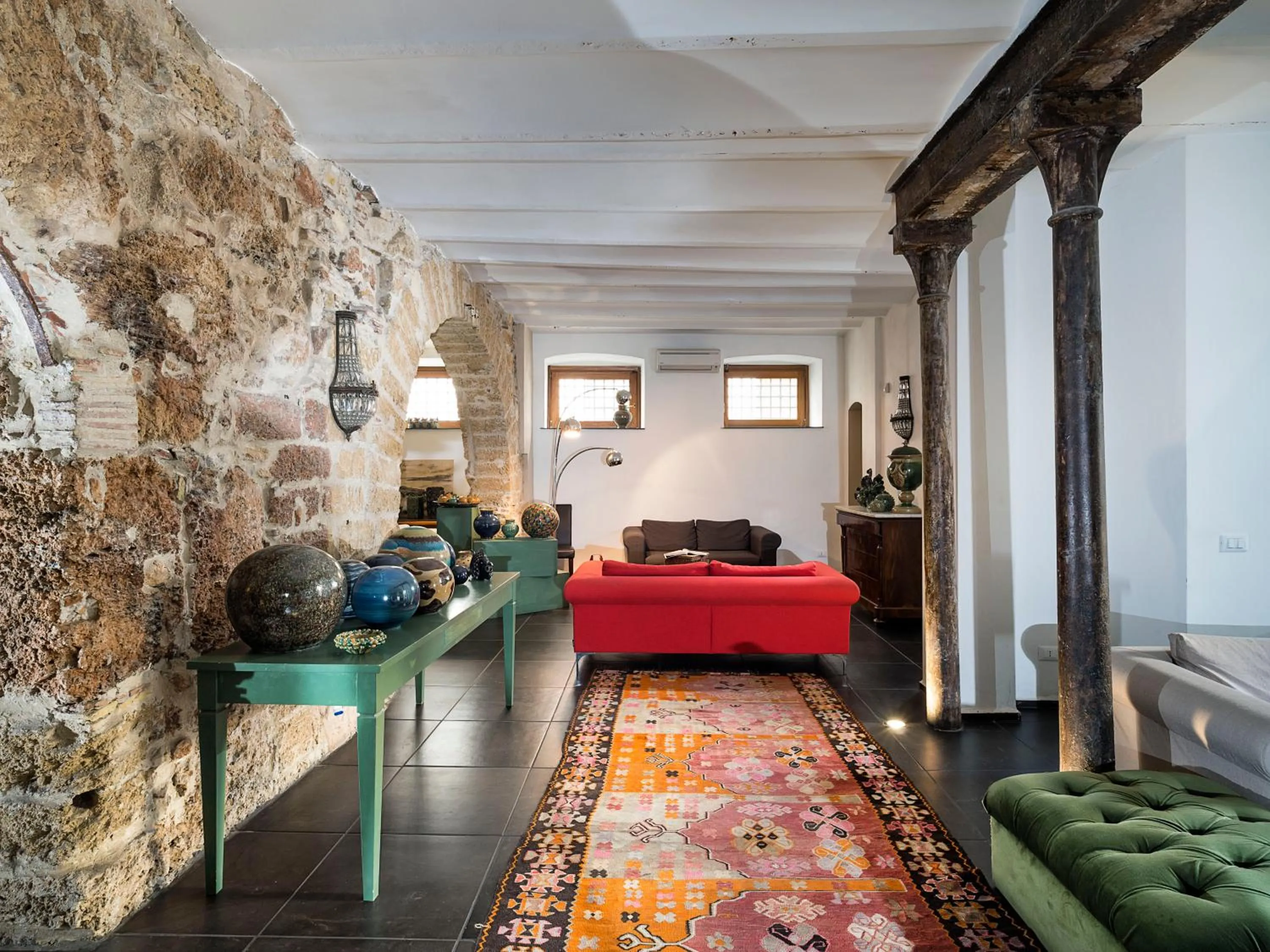 Lounge or bar, Bed in Il Giardino di Ballarò Boutique B&B