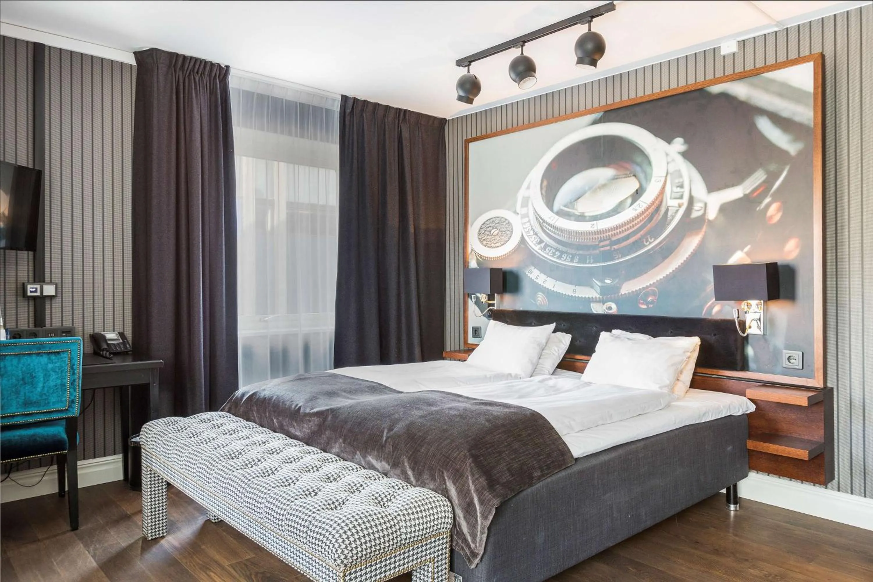 Bedroom, Bed in Vimmerby Stadshotell, WorldHotels Crafted
