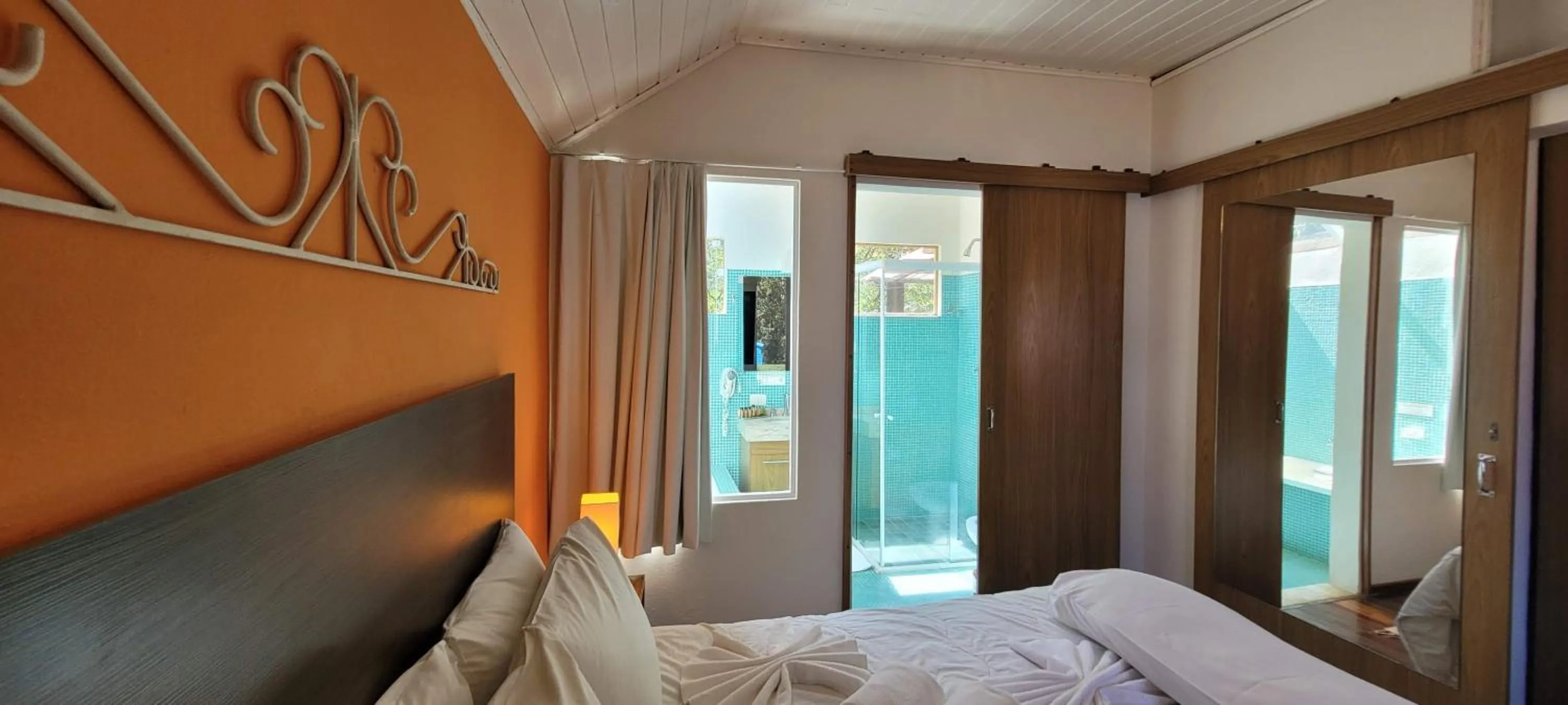 Bed in Pousada Vila Santa Barbara