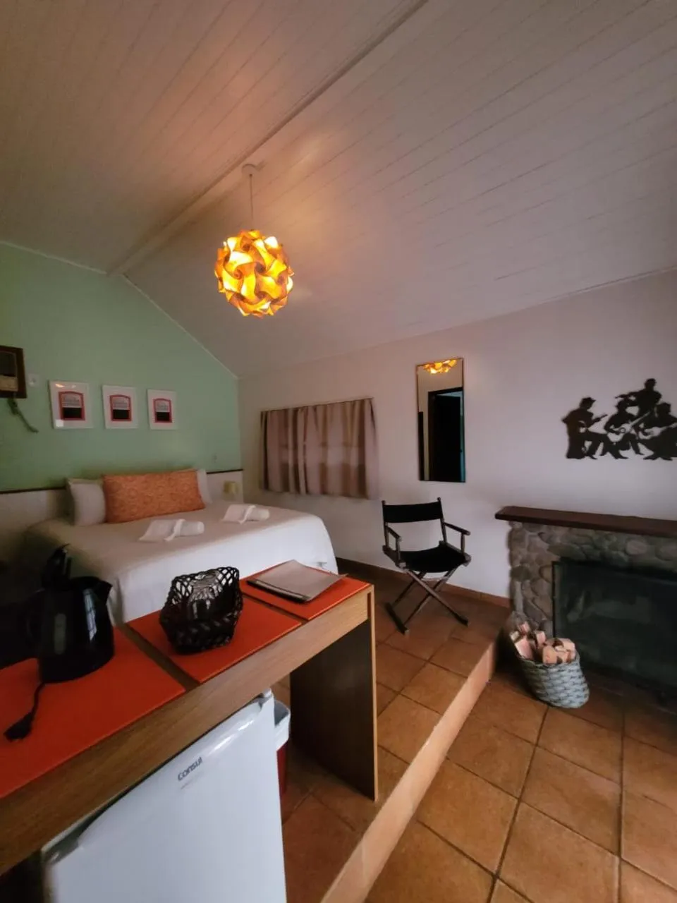 Bed in Pousada Vila Santa Barbara