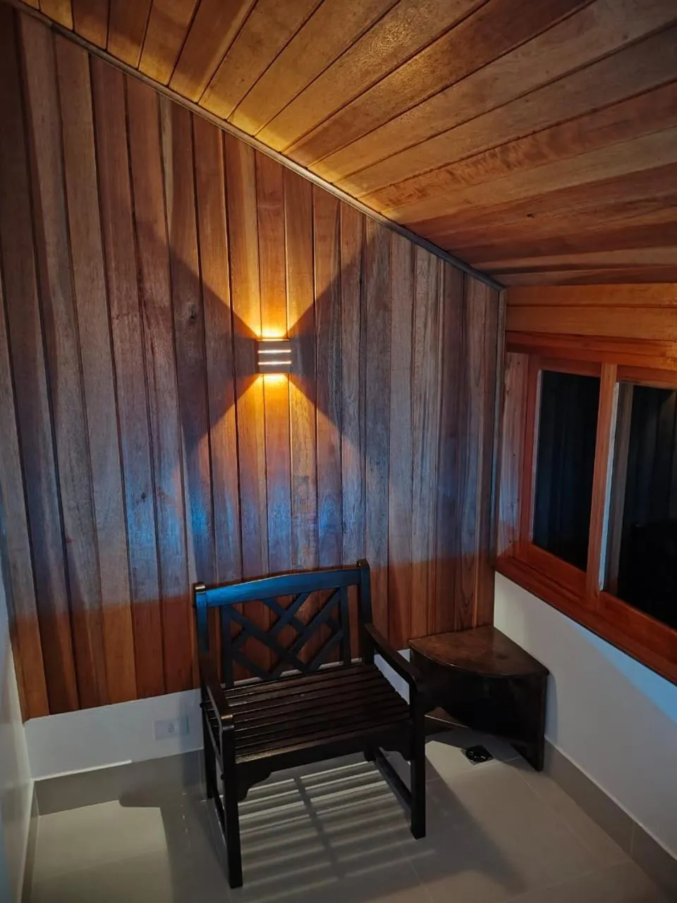 Seating area in Pousada Vila Santa Barbara