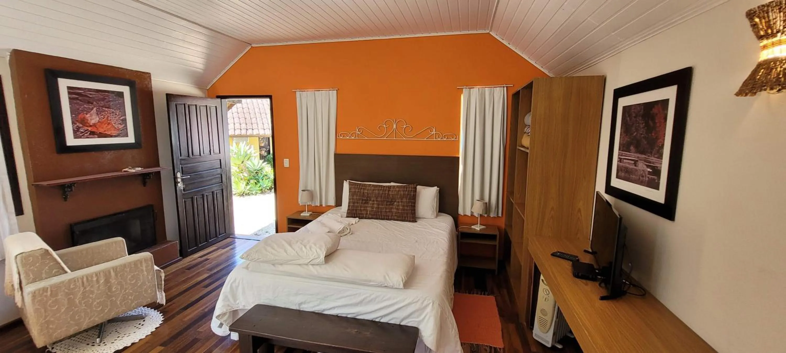 Bed in Pousada Vila Santa Barbara