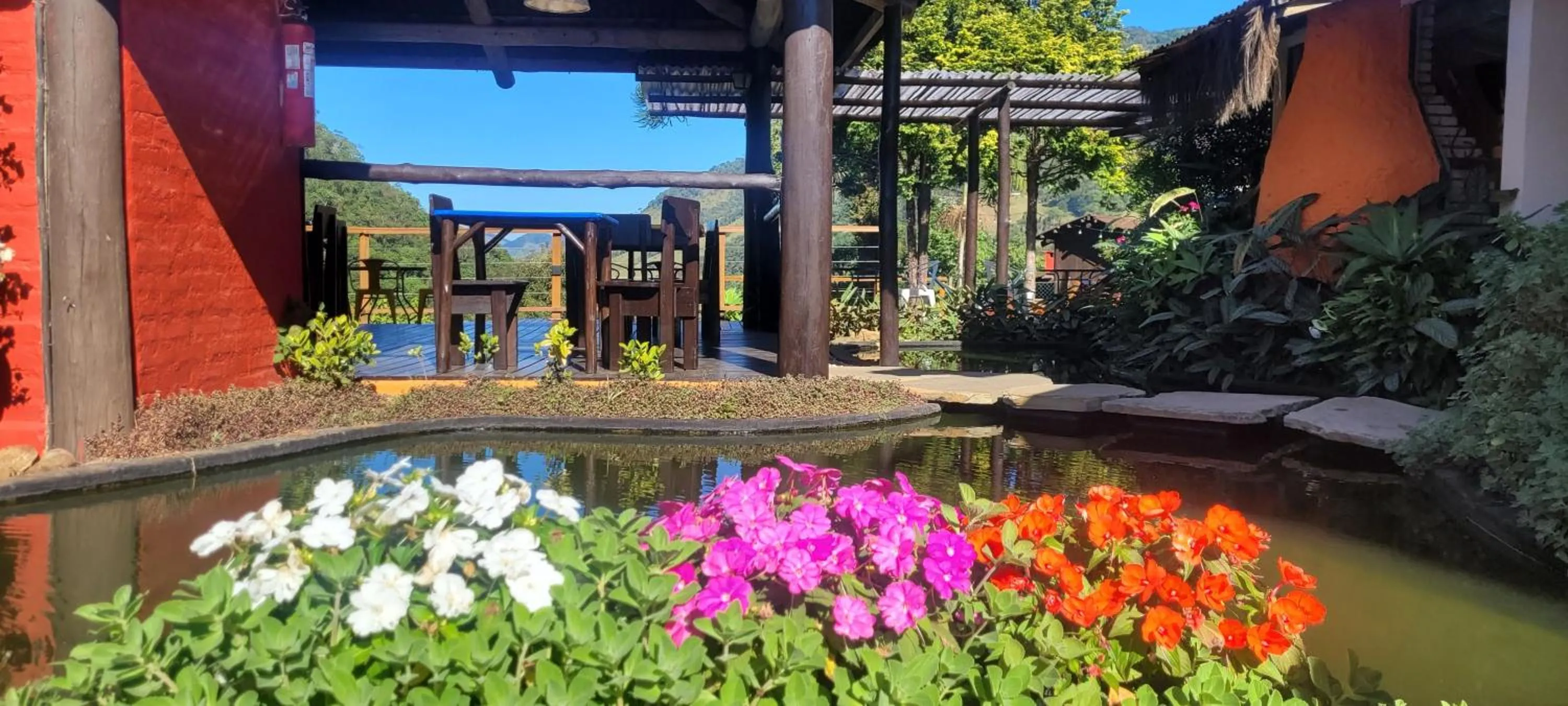 Garden view in Pousada Vila Santa Barbara