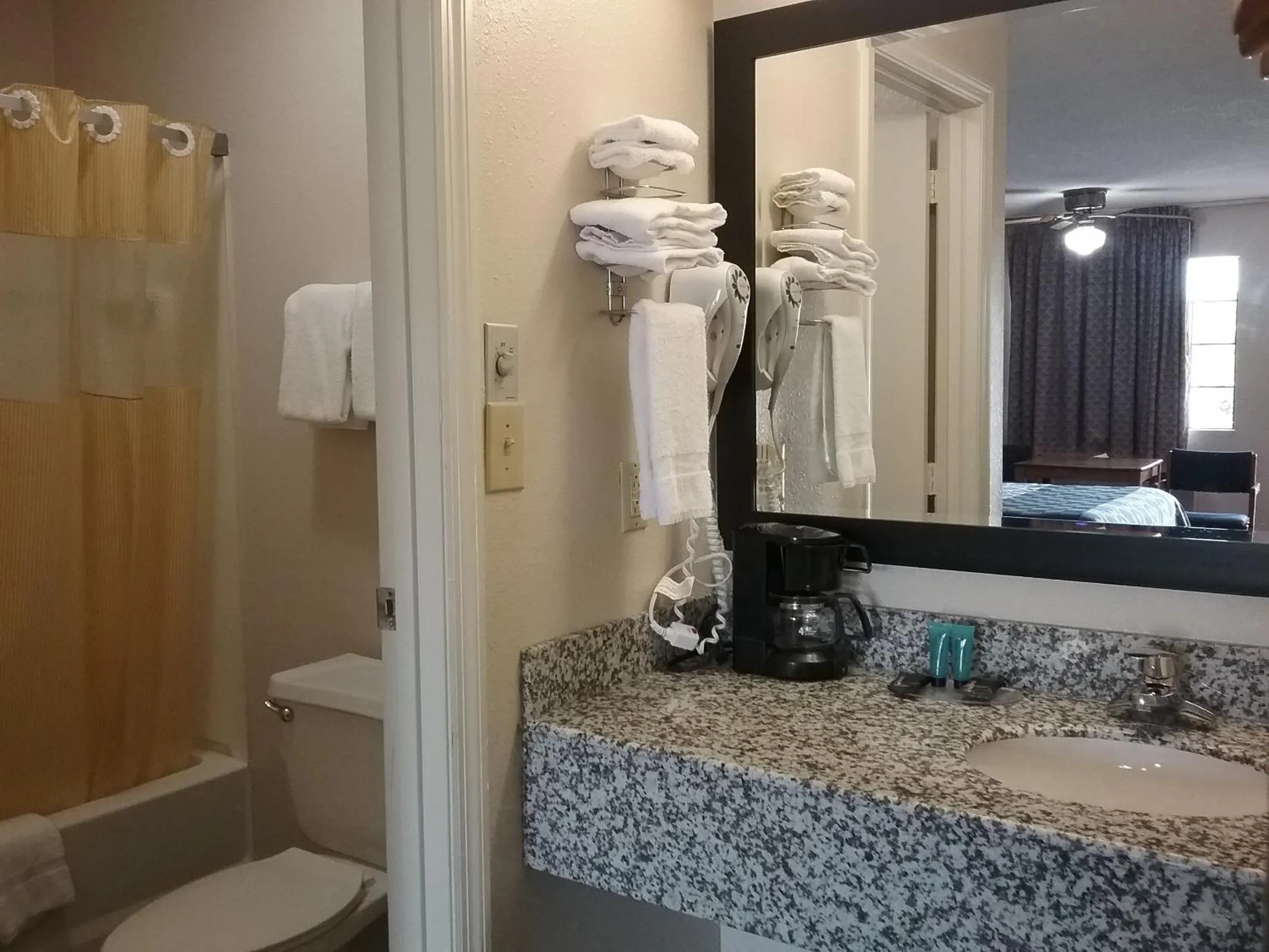 Shower in Americas Best Value Inn Blue Ridge