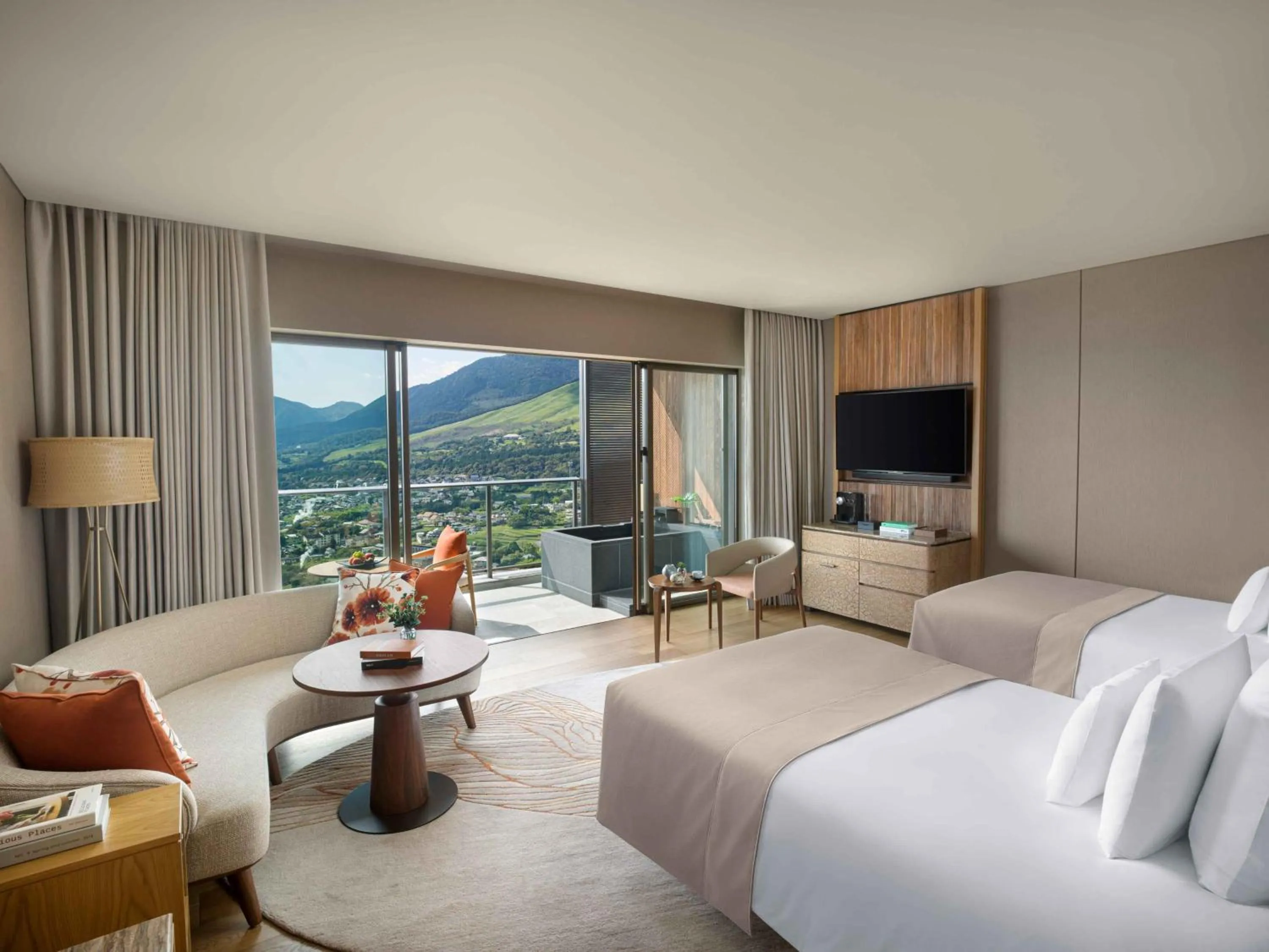 Photo of the whole room, Bed in ANA InterContinental Beppu Resort & Spa by IHG