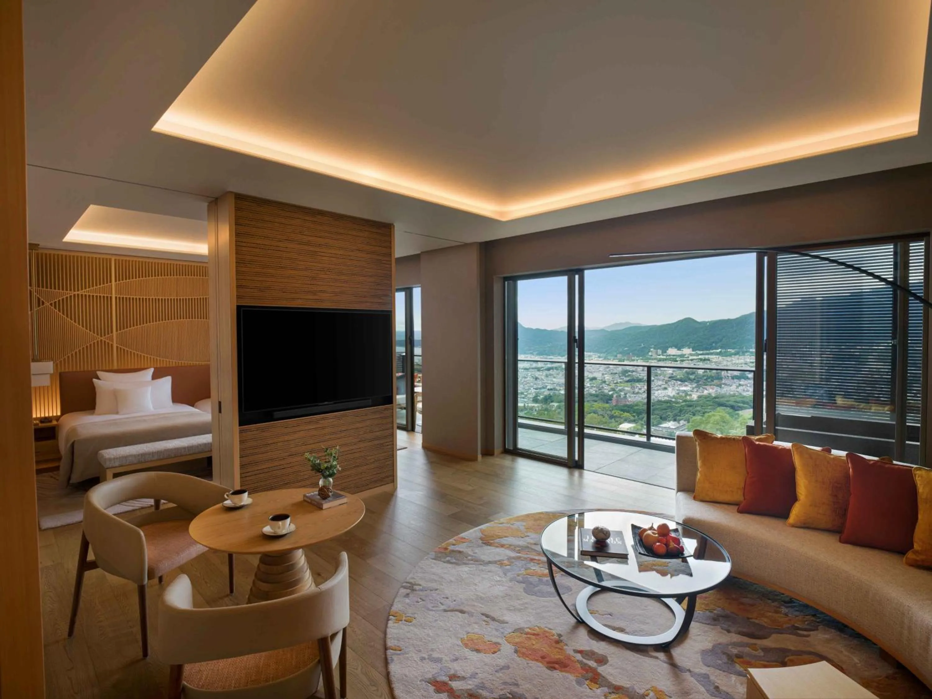 Photo of the whole room, Bed in ANA InterContinental Beppu Resort & Spa by IHG