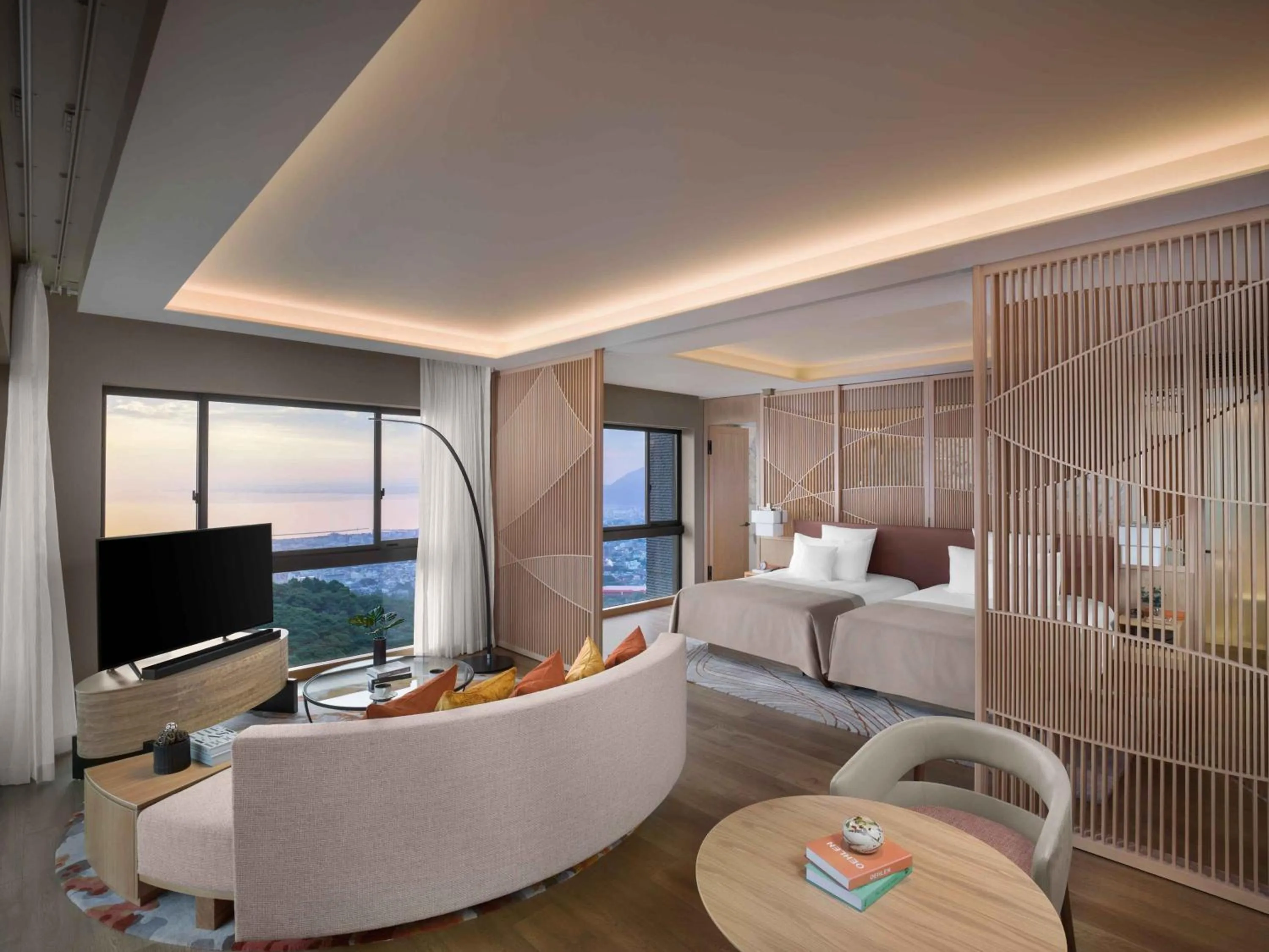 Photo of the whole room, Bed in ANA InterContinental Beppu Resort & Spa by IHG