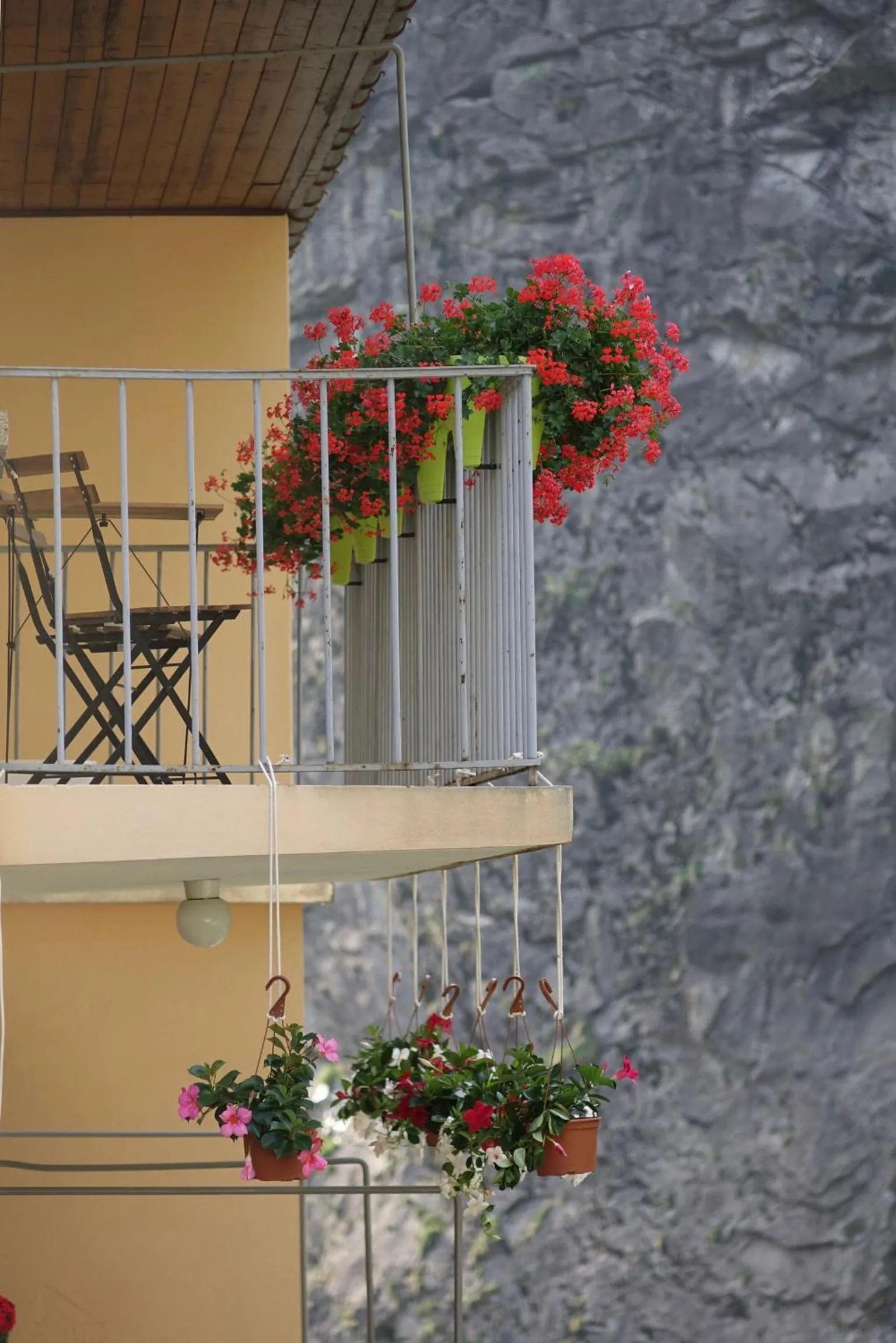Balcony/Terrace in Pension Bellevue Gondo