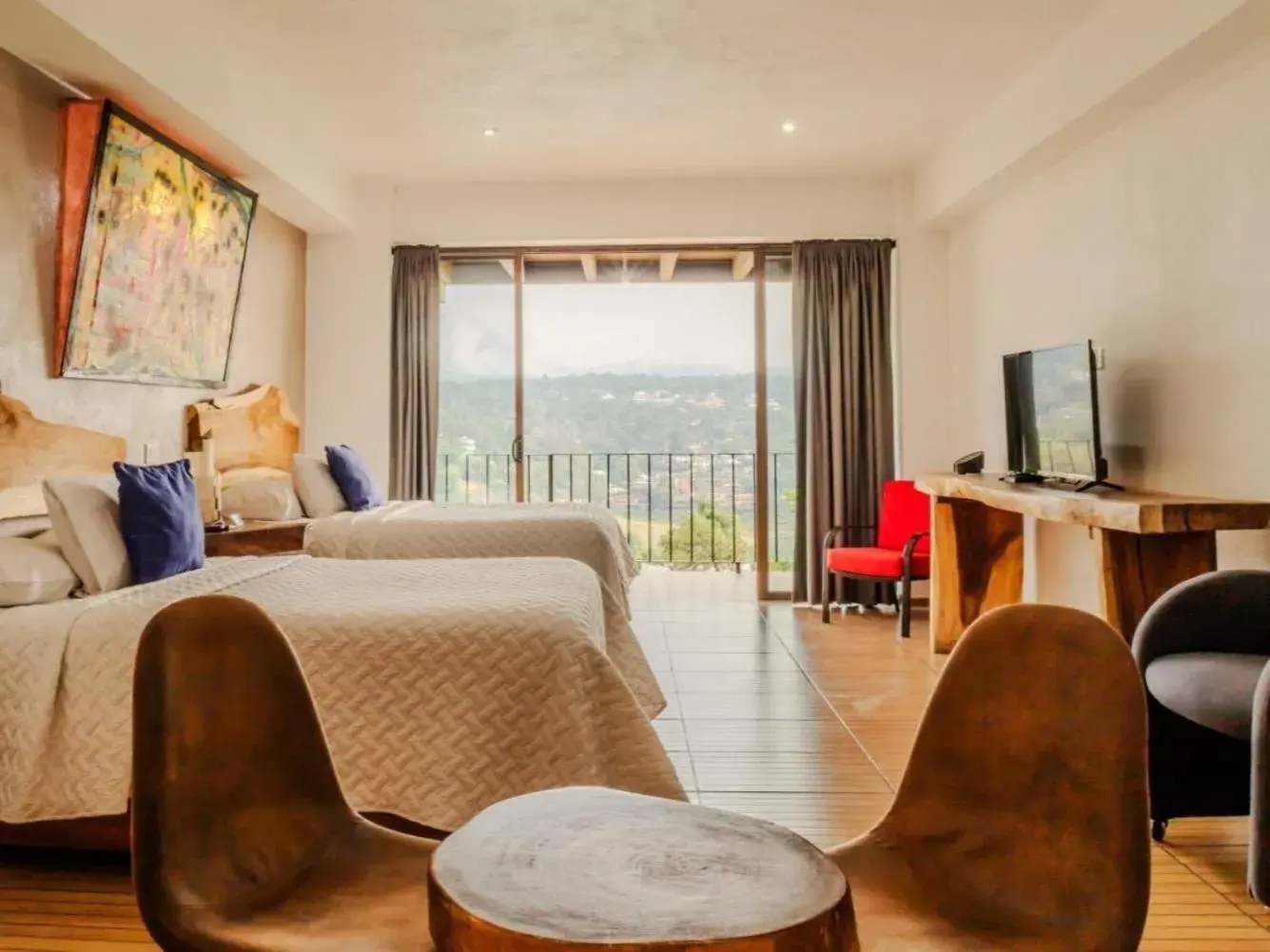 Superior Double Room with Two Double Beds in Hotel Santa Rosa Superior Double Room with Two Double Beds in Hotel Santa Rosa