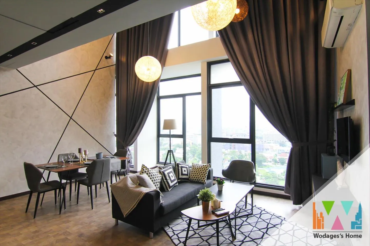 Living room in Expressionz Suites, KLCC by Ozfun