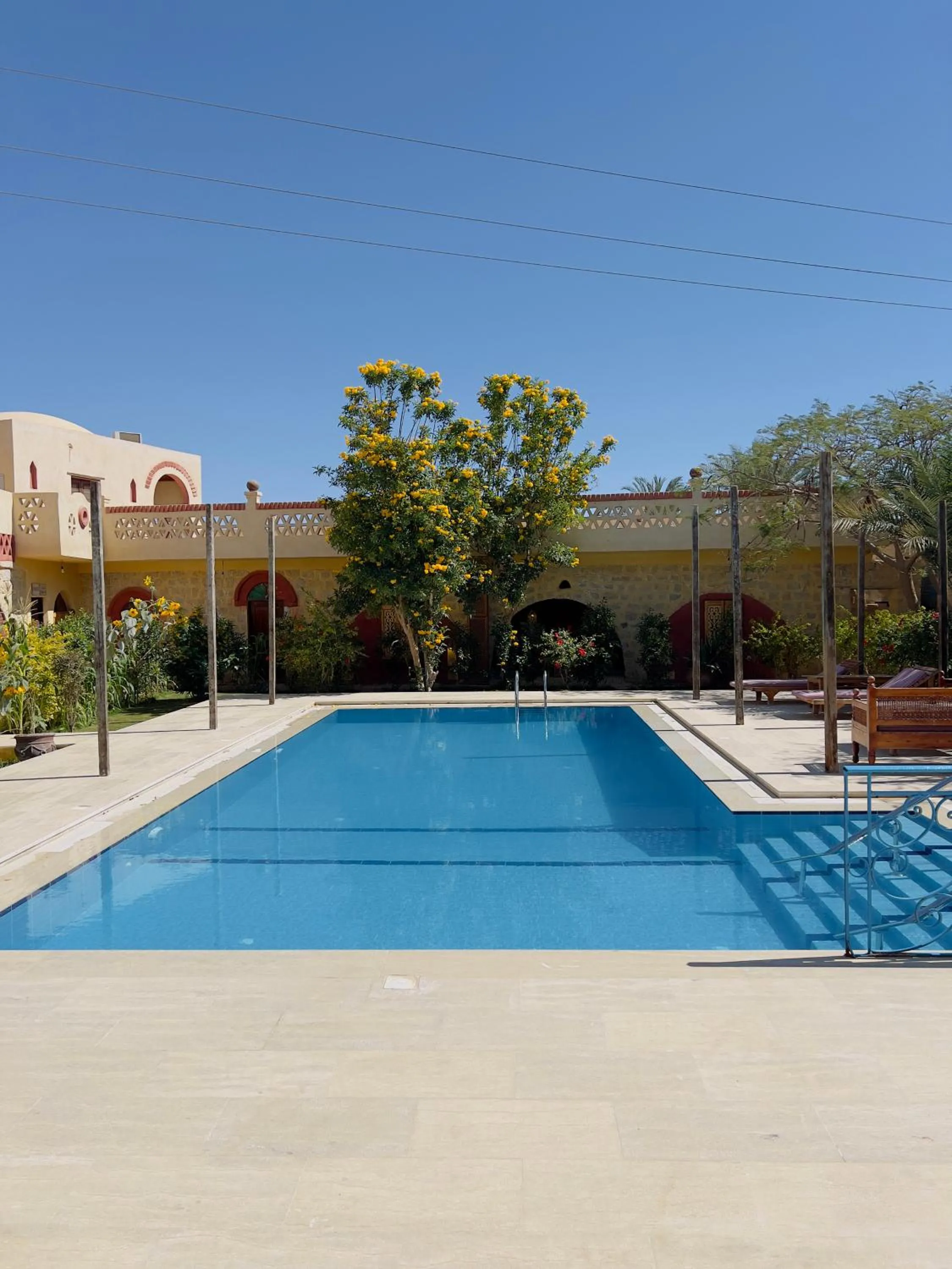Swimming pool in Zad El Mosafer Guest House
