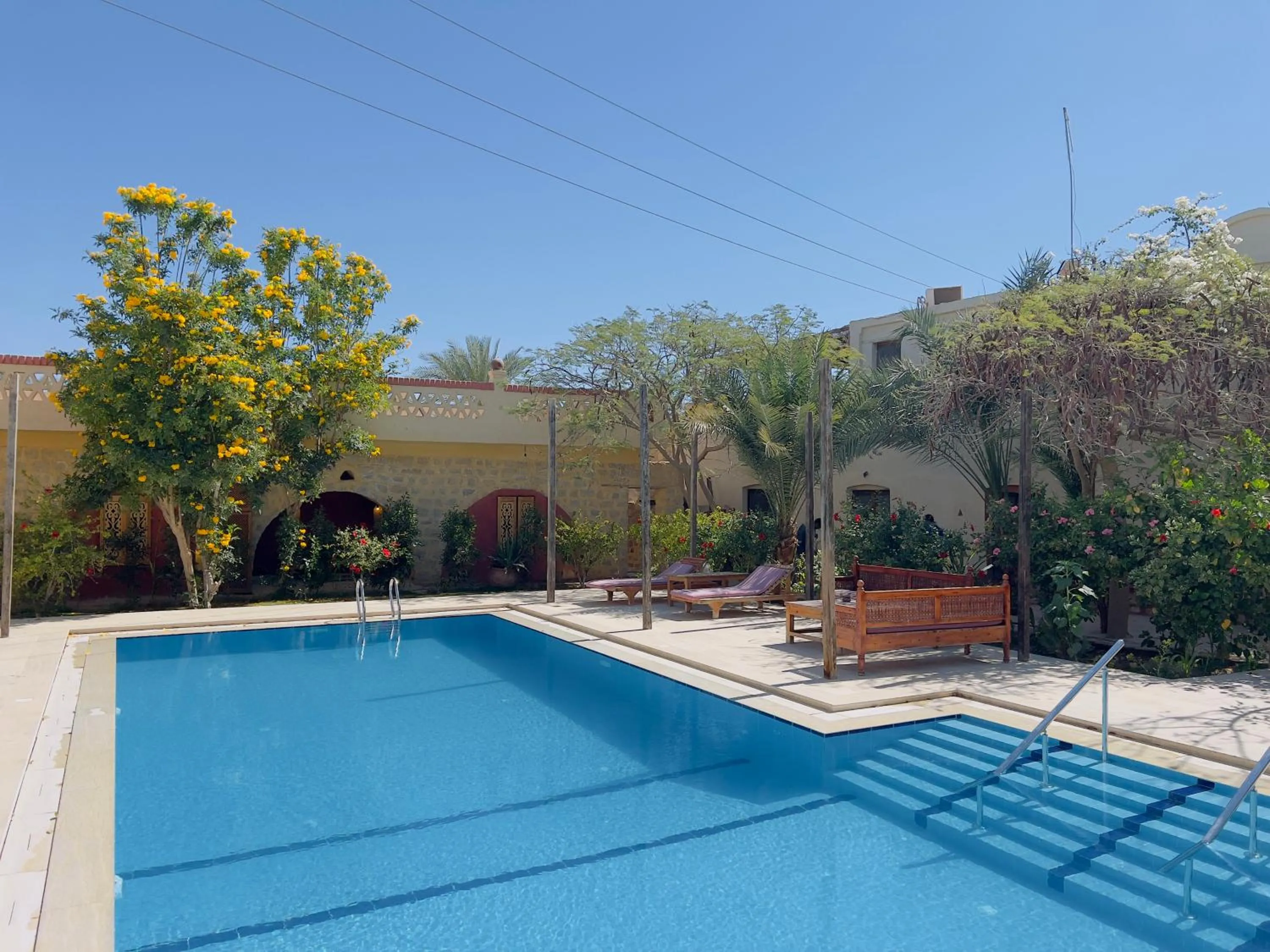 Swimming pool in Zad El Mosafer Guest House