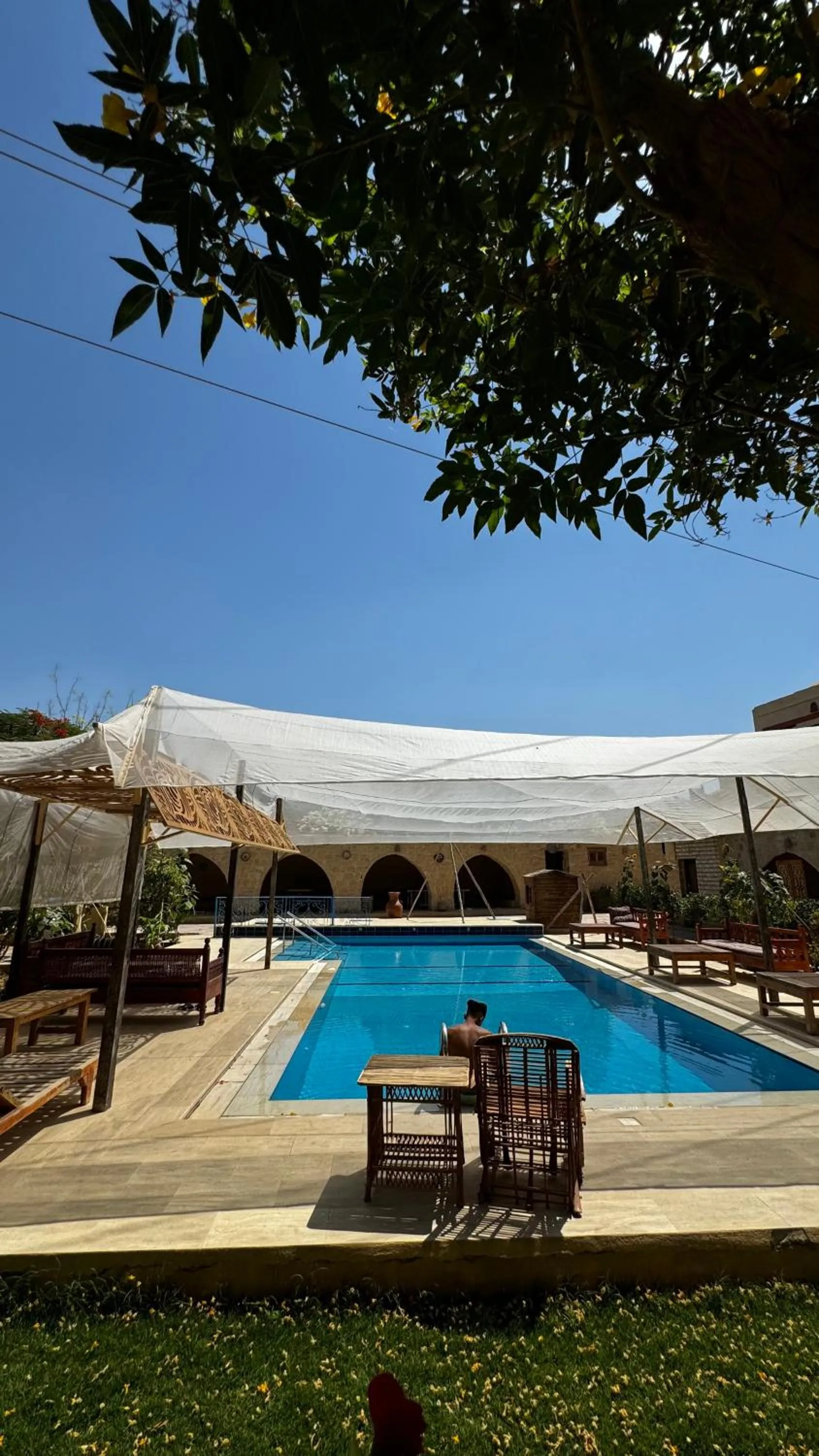 Swimming pool in Zad El Mosafer Guest House