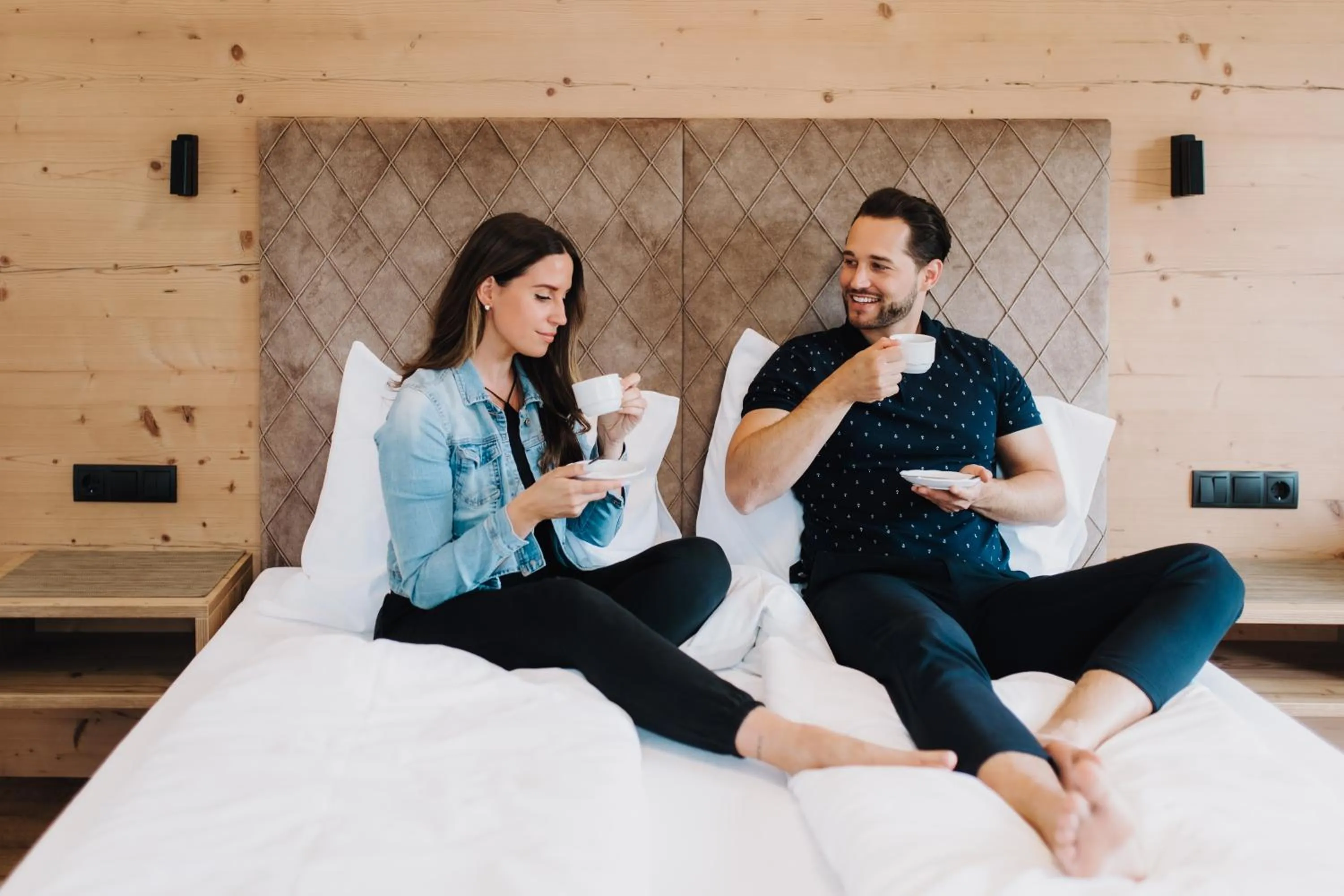 Bed in Hotel Garni Tannenhof