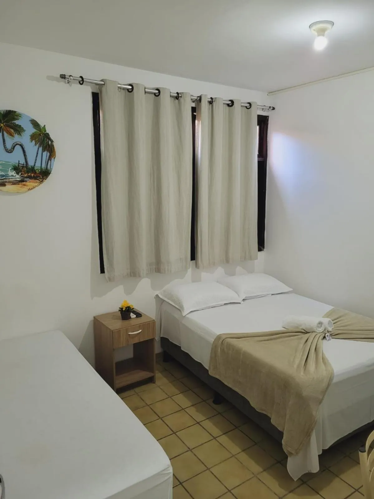 Bed in Pousada Águas Marinhas