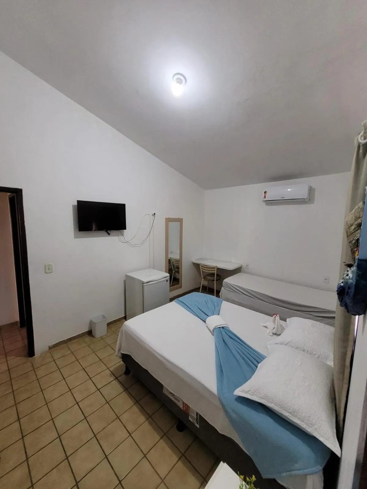 Bed in Pousada Águas Marinhas