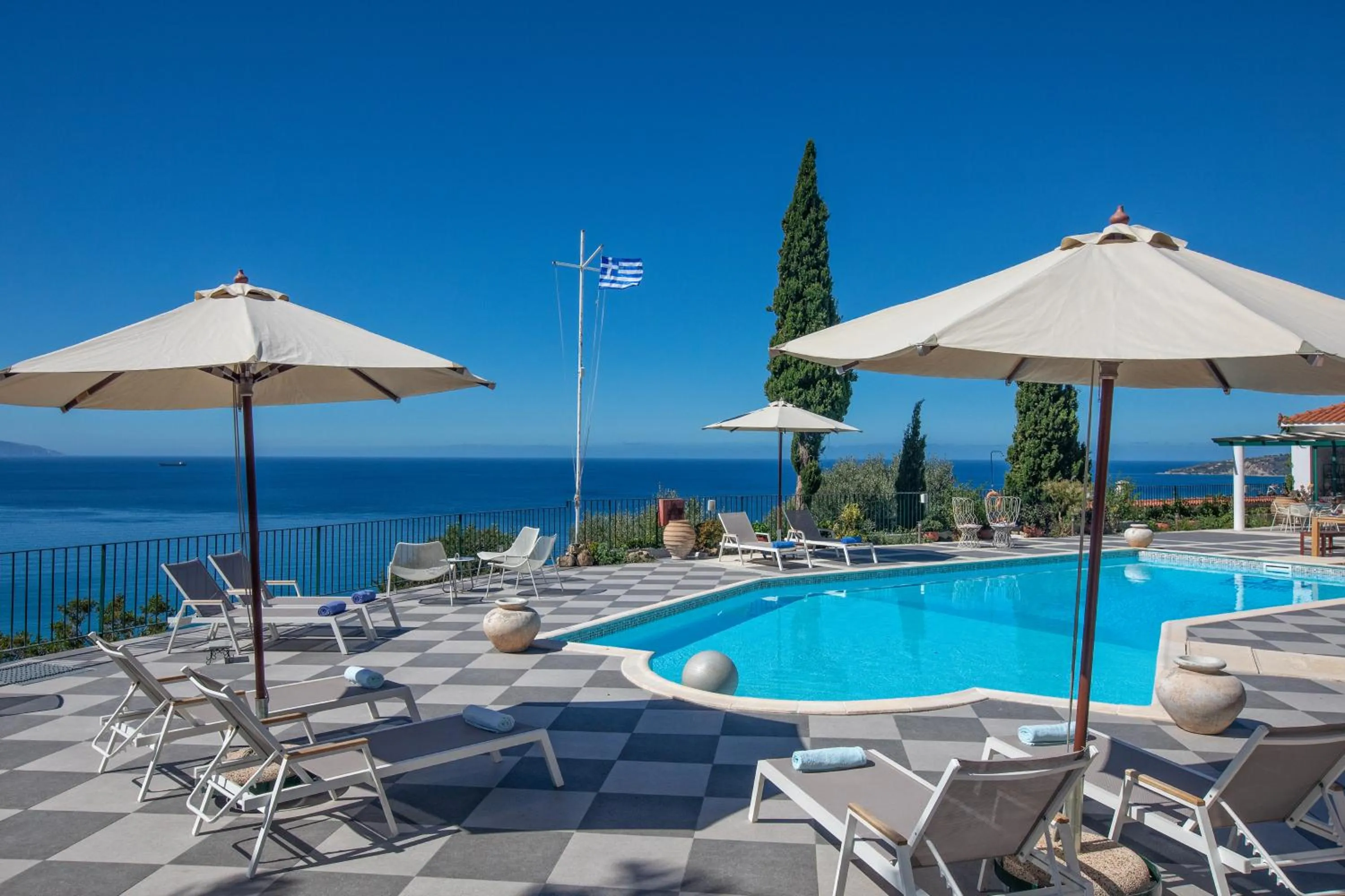 Sea view in Garbis Villas & Apartments