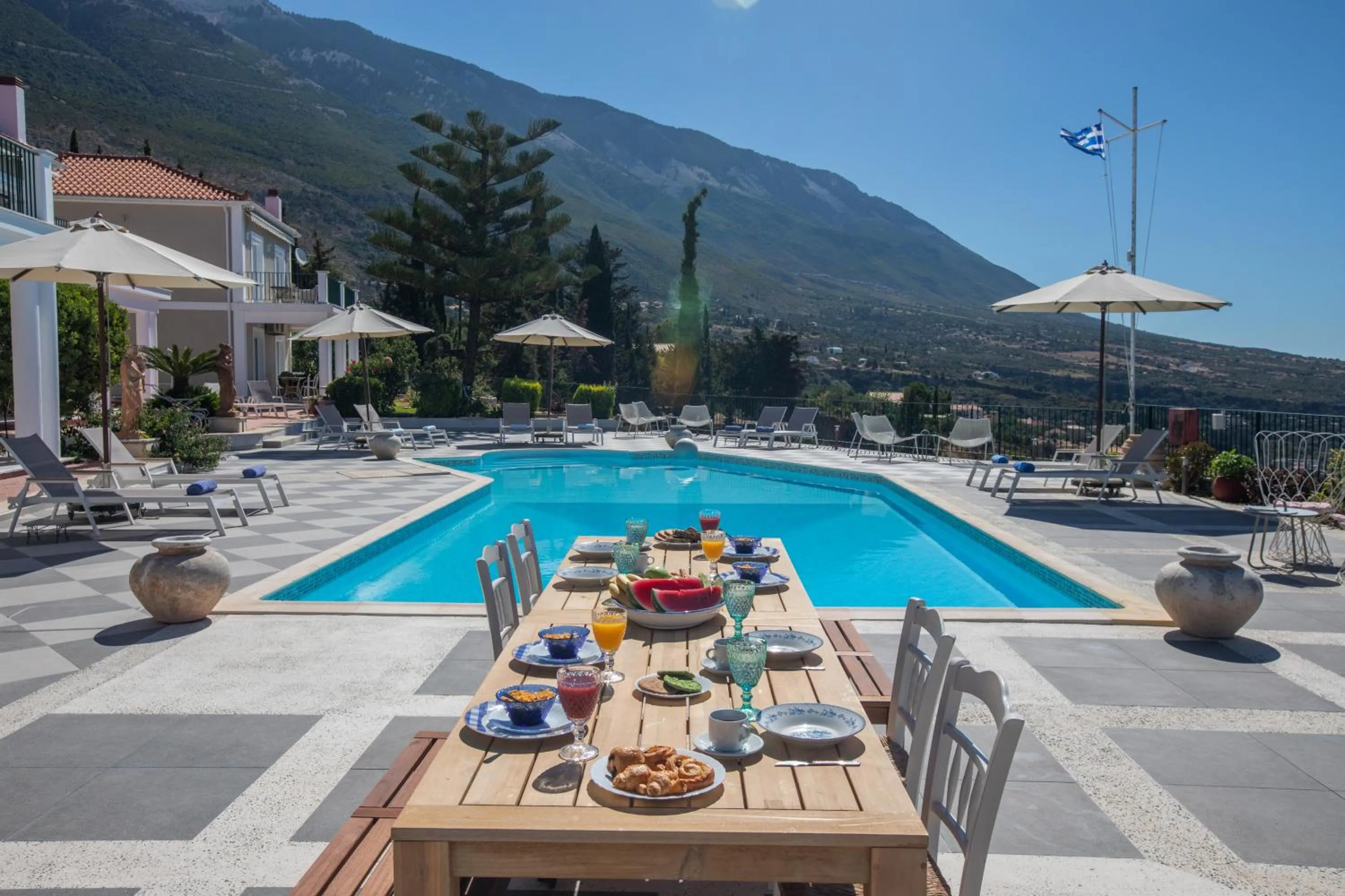 Swimming pool in Garbis Villas & Apartments