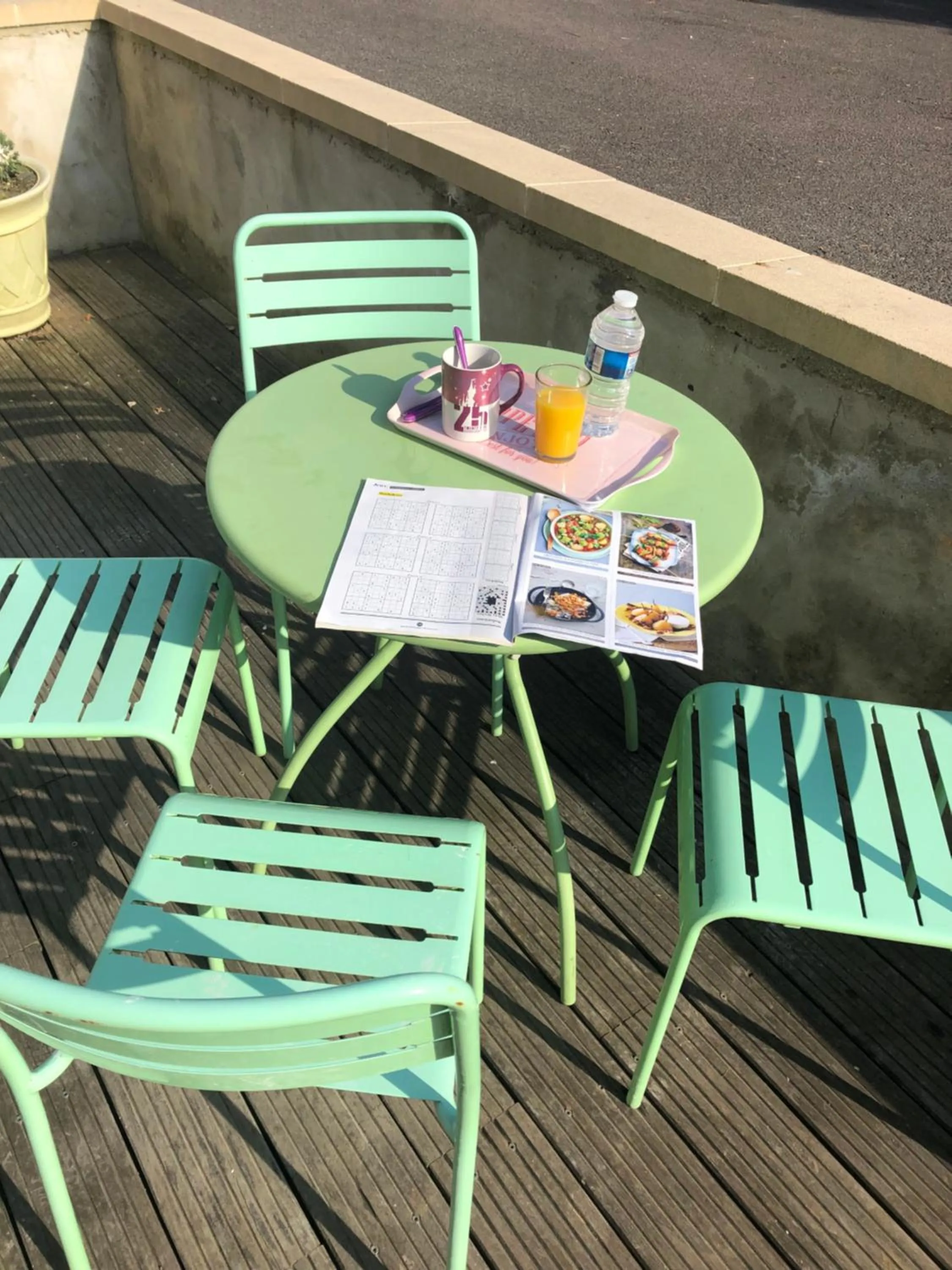 Balcony/Terrace in Chambres d'Hôtes Poirier Bazin